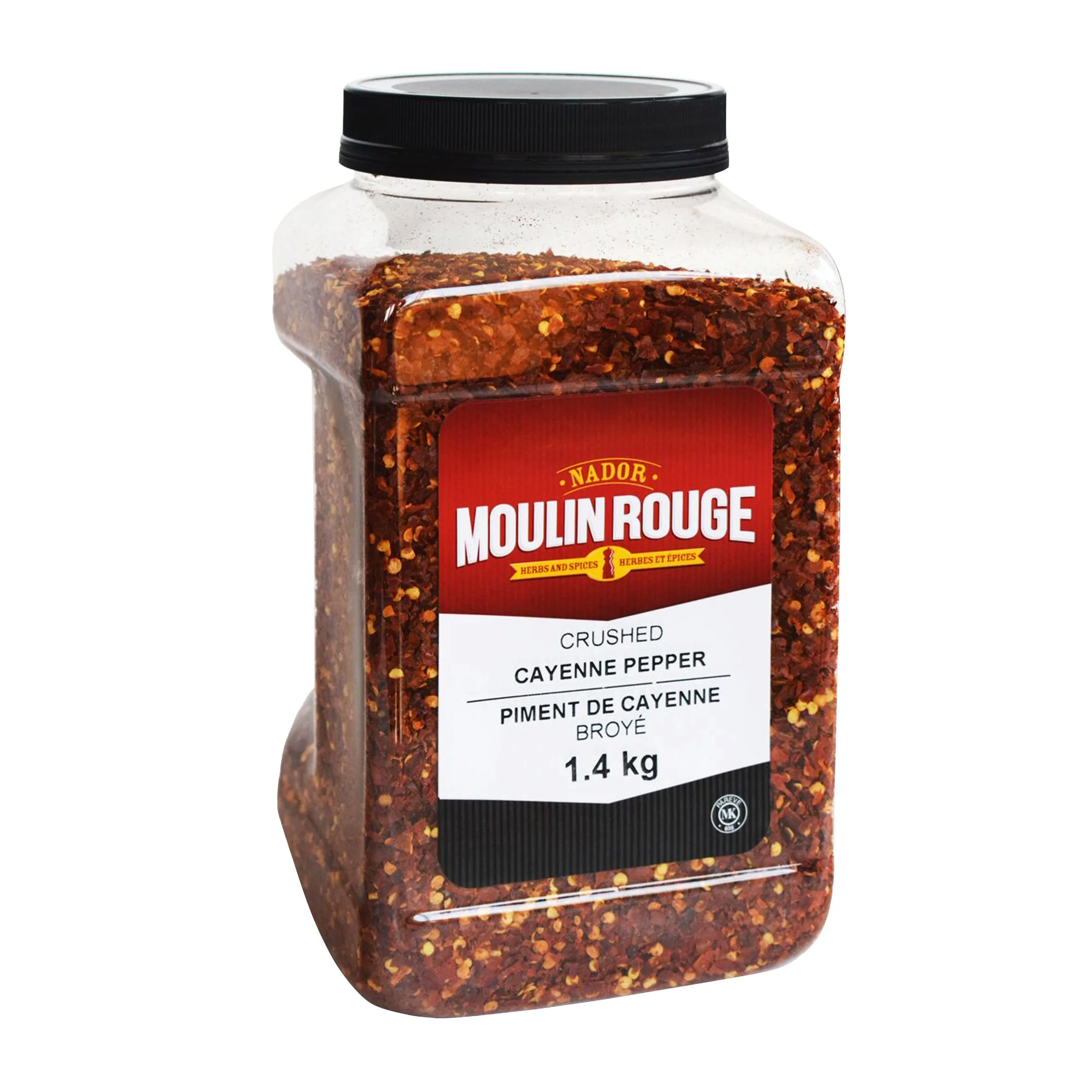 Moulin Rouge Crushed Cayenne Pepper - 4 x 1.4 kg - Grocery and Food Items - Canadian Distribution - Ships Free Within Canada on Orders Above CAD $199