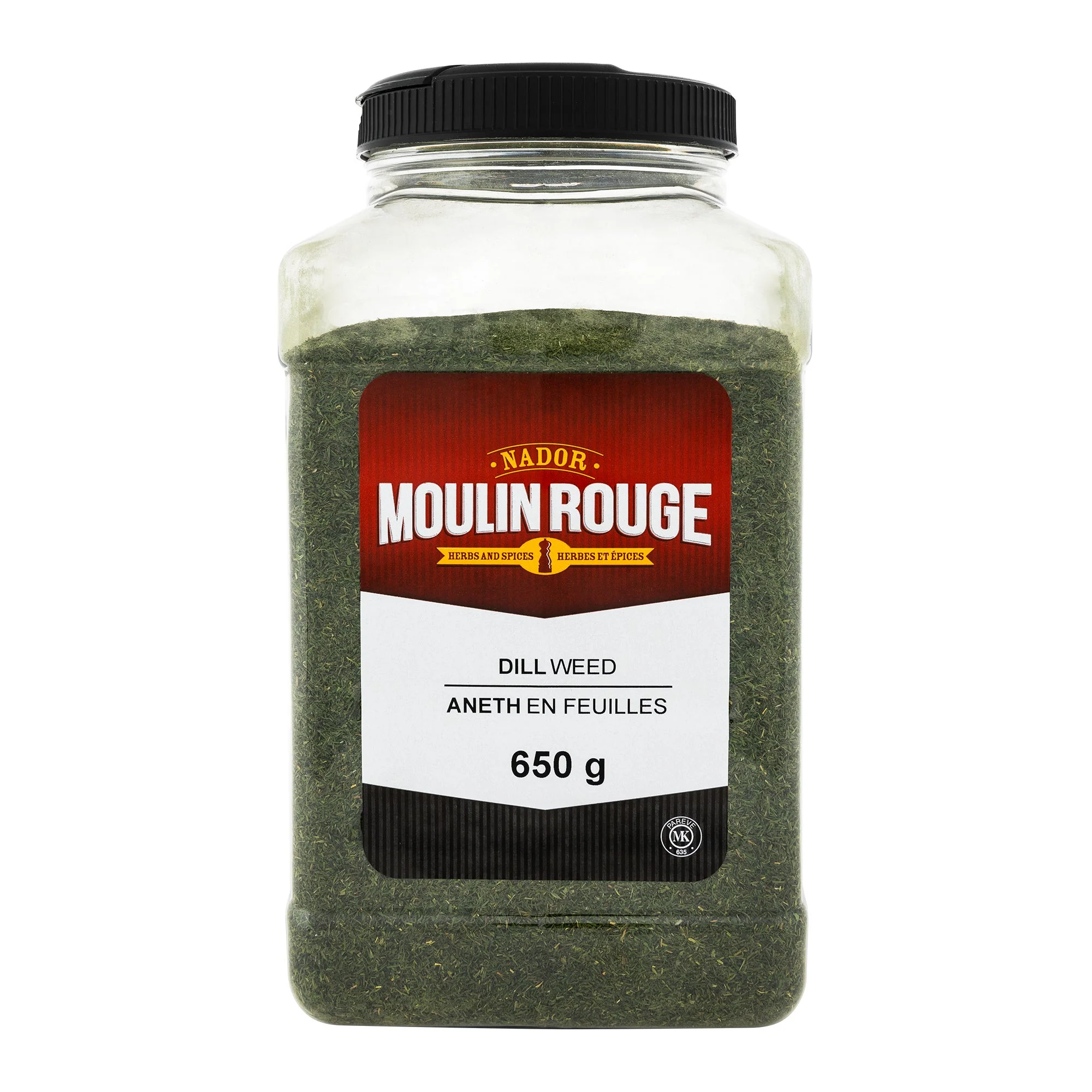 Moulin Rouge Dill Weed - 4 x 650 g - Grocery and Food Items - Canadian Distribution - Ships Free Within Canada on Orders Above CAD $199