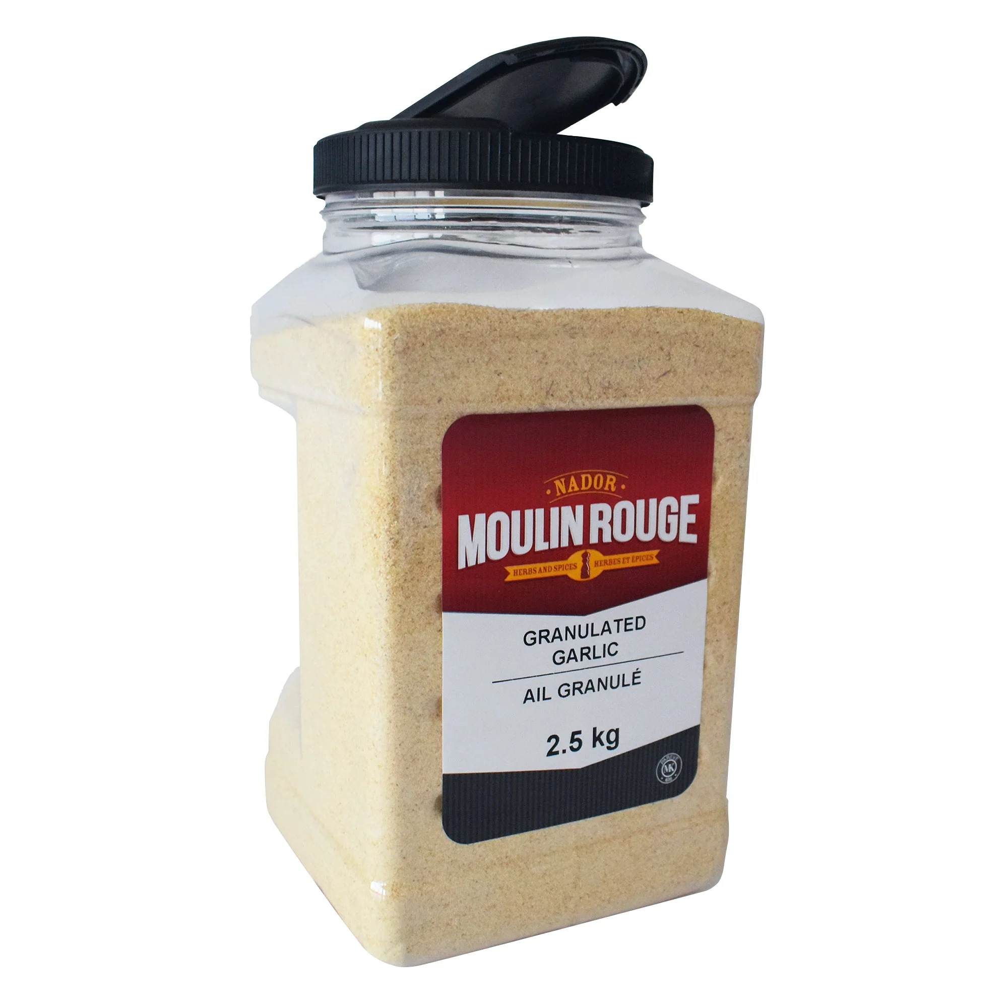 Moulin Rouge Granulated Garlic - 4 x 2.5 kg - Grocery and Food Items - Canadian Distribution - Ships Free Within Canada on Orders Above CAD $199