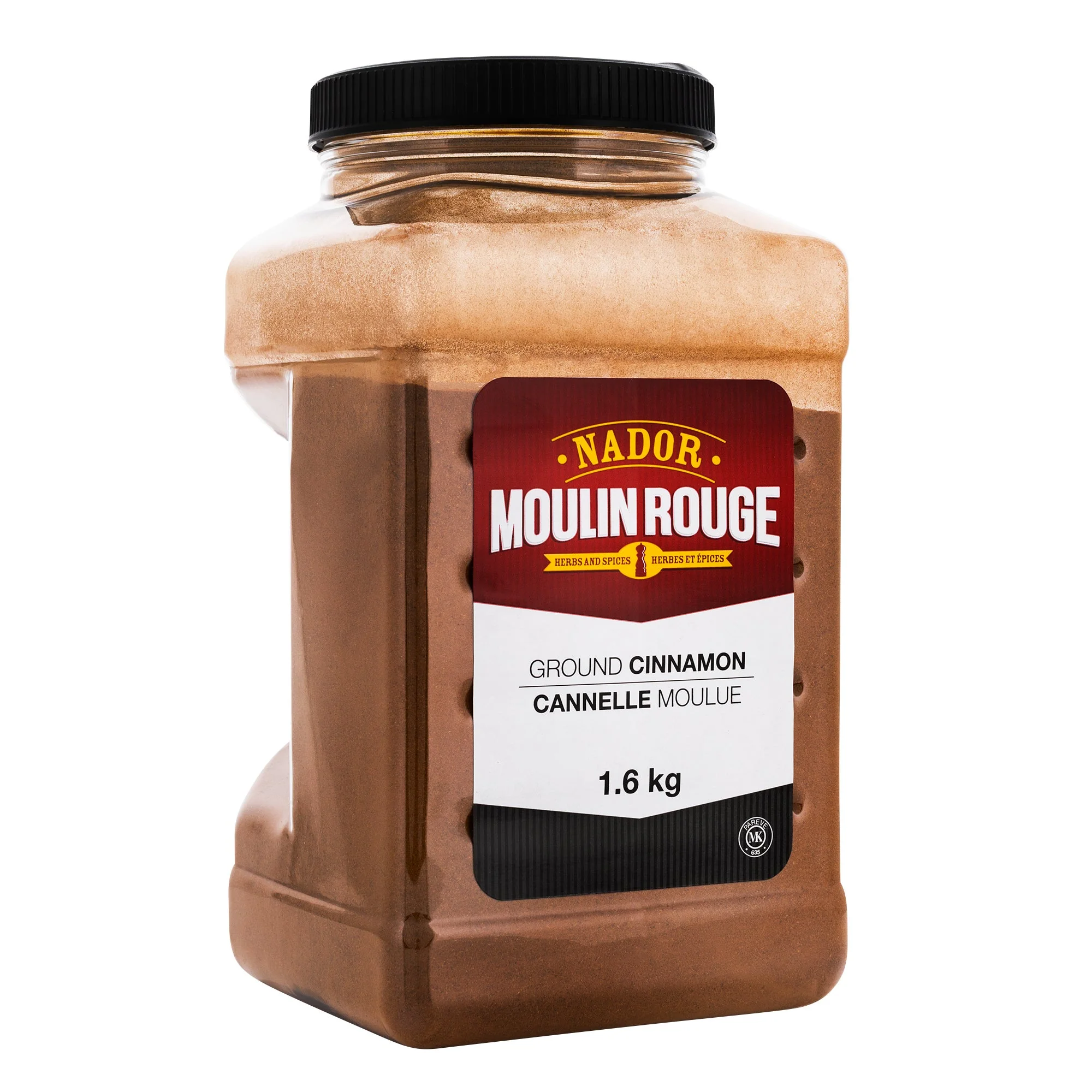 Moulin Rouge Ground Cinnamon - 4 x 1.6 kg - Grocery and Food Items - Canadian Distribution - Ships Free Within Canada on Orders Above CAD $199