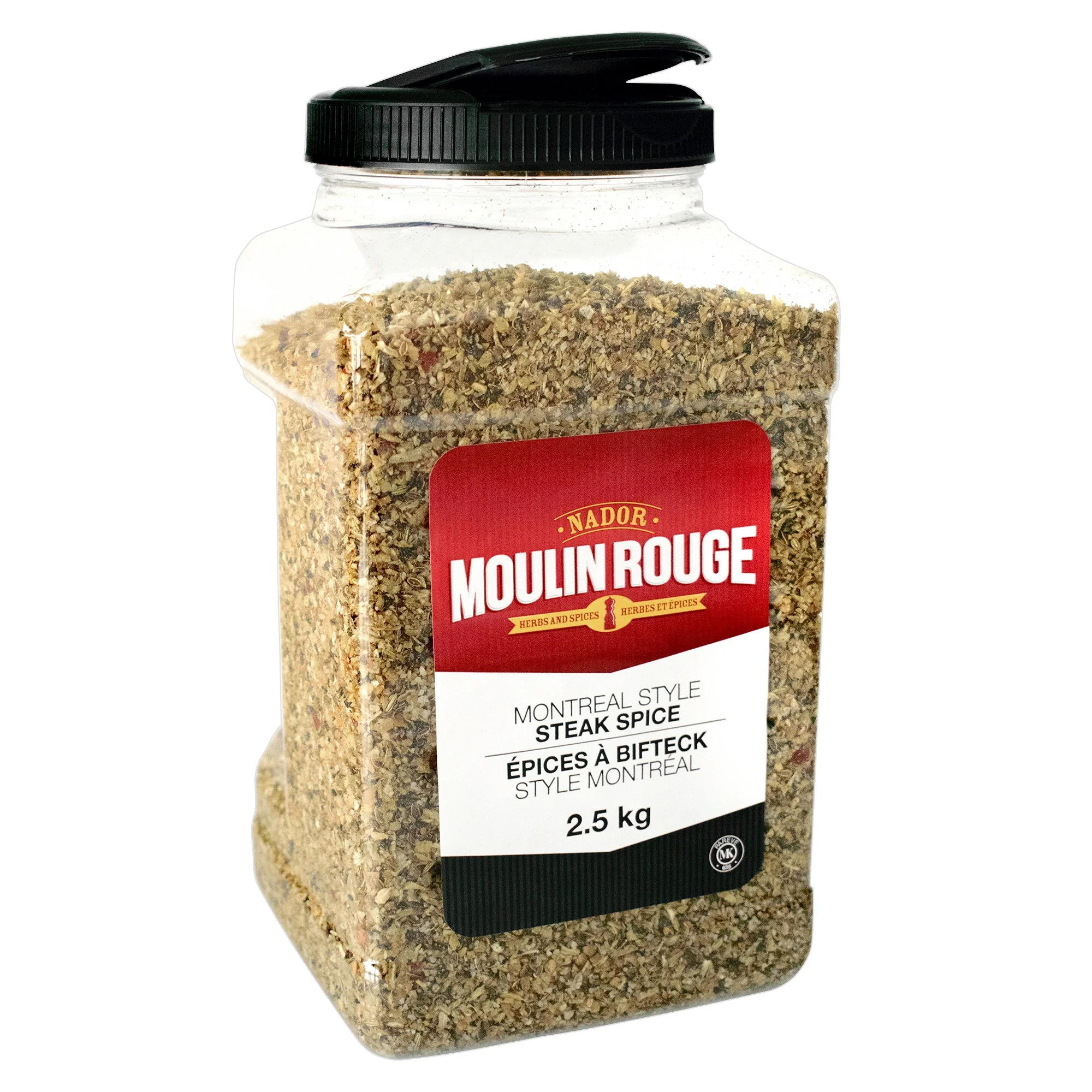 Moulin Rouge Montreal Style Steak Spice - 4 x 2.5 kg - Grocery and Food Items - Canadian Distribution - Ships Free Within Canada on Orders Above CAD $199