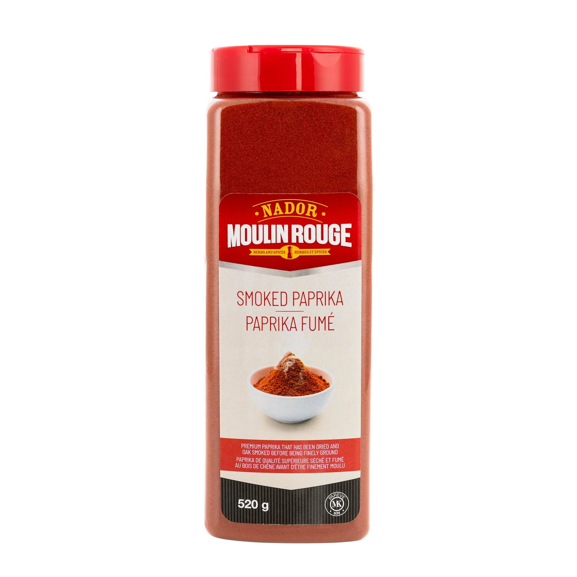 Moulin Rouge Smoked Paprika - 4 x 520 g - Grocery and Food Items - Canadian Distribution - Ships Free Within Canada on Orders Above CAD $199