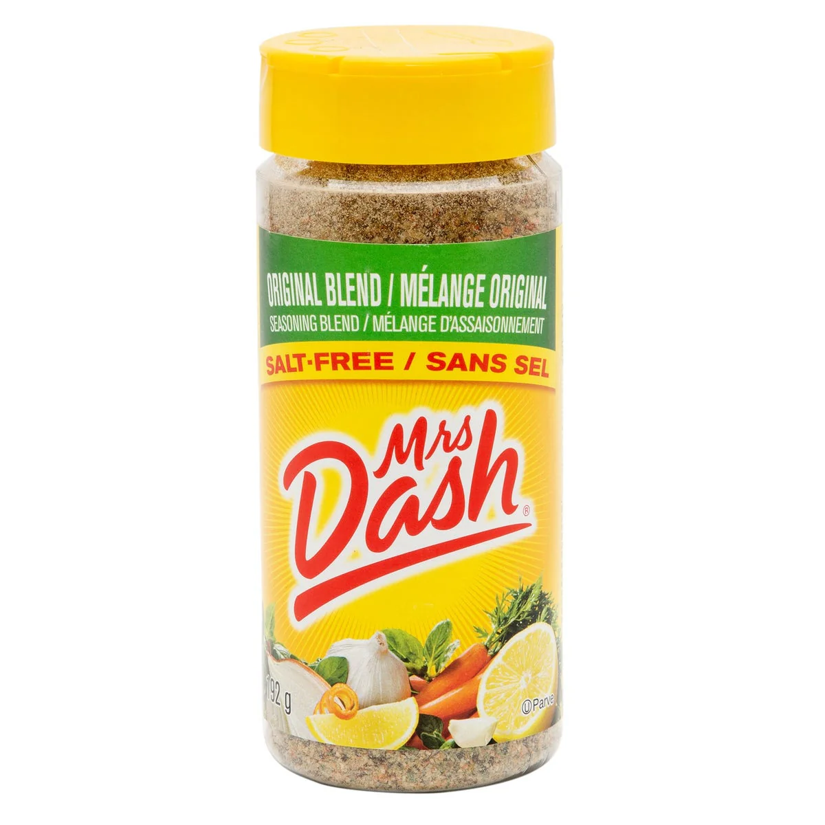 Mrs. Dash Original Seasoning Blend - 4 x 192 g - Grocery and Food Items - Canadian Distribution - Ships Free Within Canada on Orders Above CAD $199