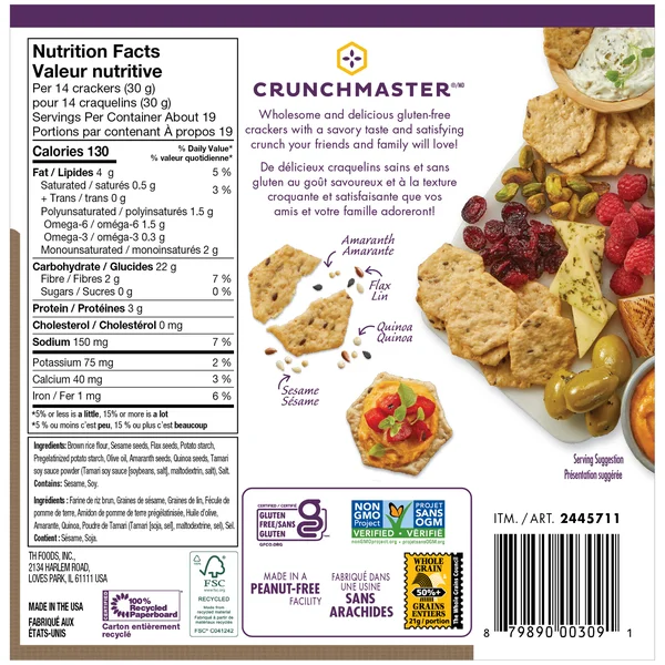 Multigrain Crackers - 4 x 567 g - Crunchmaster - Canadian Distribution - Ships Free Within Canada on Orders Above CAD $199 - Image 2
