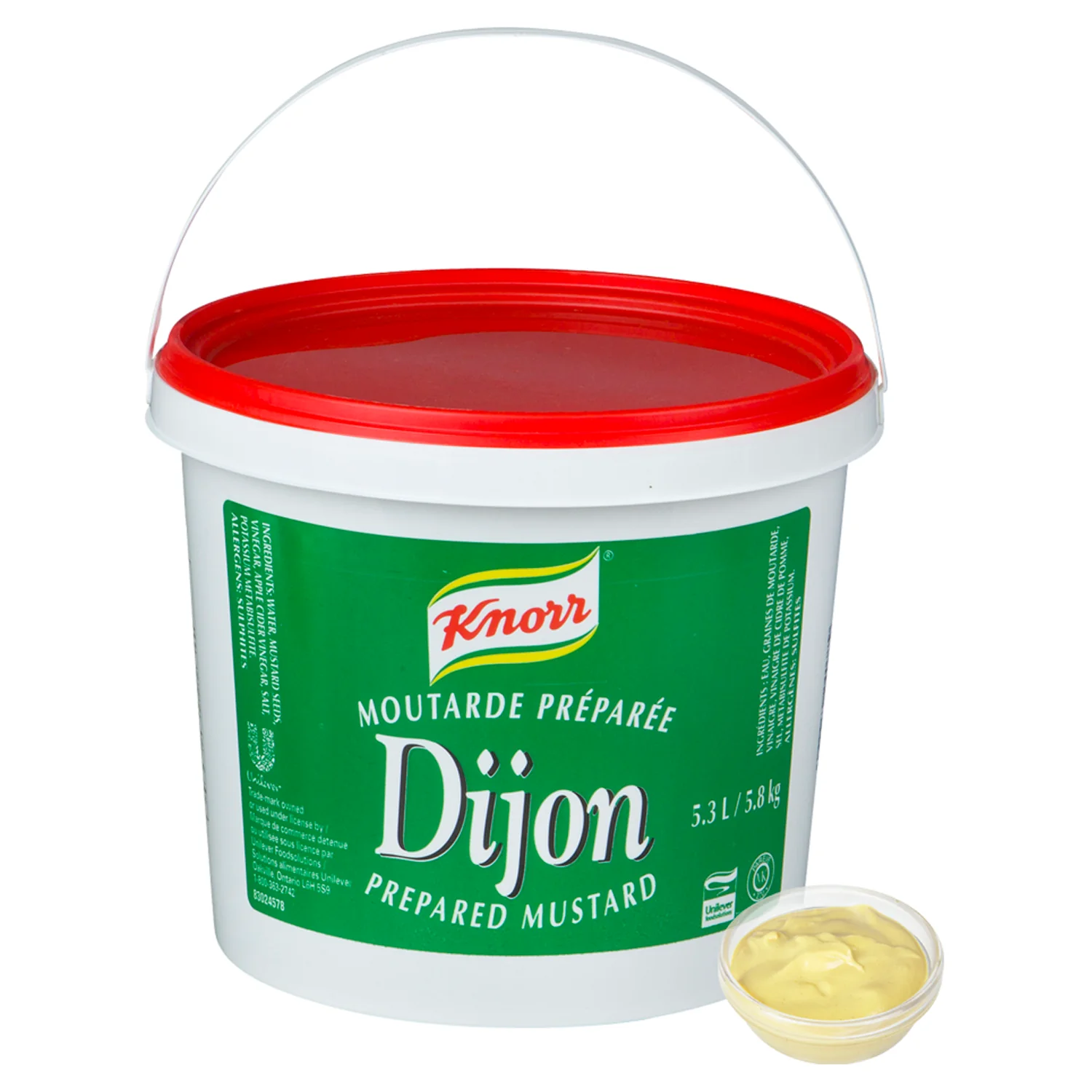 Mustard Dijon Prepared Gluten-Free - 1 x 5.8 kg - Knorr Swiss - Restaurant and Foodservice Ingredients - Canadian Distribution - Ships Free Within Canada on Orders Above CAD $199 - Image 2