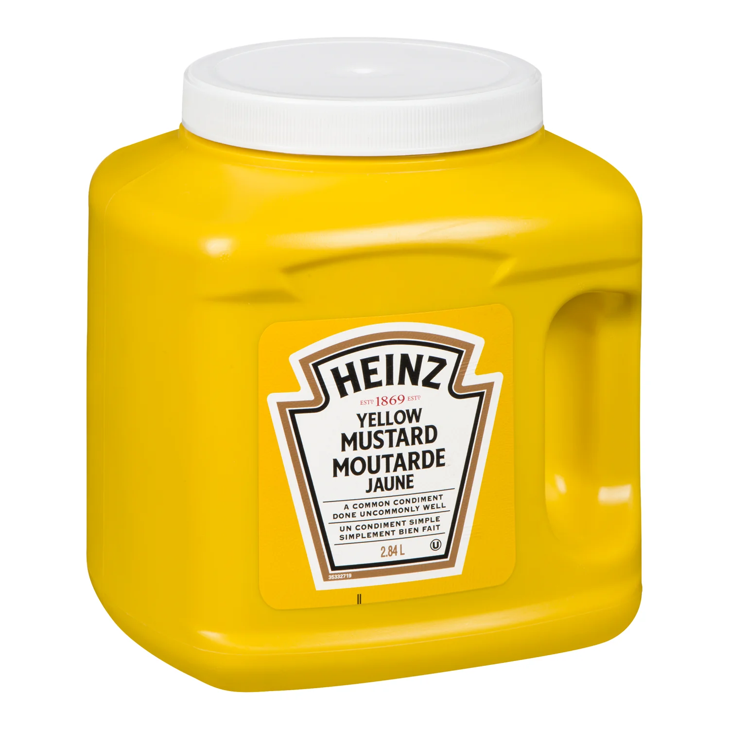 Mustard Prepared Big Yellow - 4 x 2.84 L - Heinz - Restaurant and Foodservice Ingredients - Canadian Distribution - Ships Free Within Canada on Orders Above CAD $199