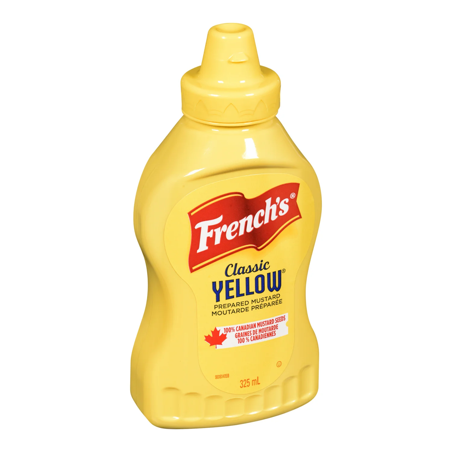 Mustard Squeeze Bottle Table Top - 12 x 325 mL - Frenchs - Restaurant and Foodservice Ingredients - Canadian Distribution - Ships Free Within Canada on Orders Above CAD $199