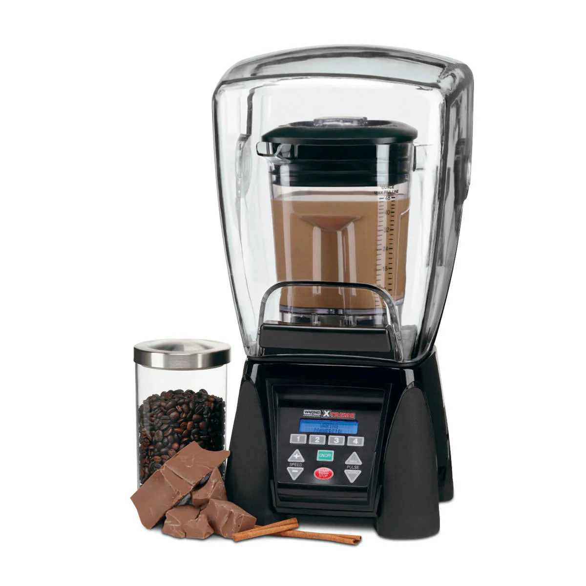 MX1500XTXP Heavy-Duty Reprogrammable Blender with Sound Enclosure & Stackable 48 oz Copolyester Jar by Waring Commercial - Image 2