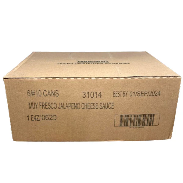 Nacho Cheese Jalapeno Sauce - 6 x #10 Cans by Muy Fresco - Canadian Distribution - Ships Free Within Canada on Orders Above CAD $199 - Image 2