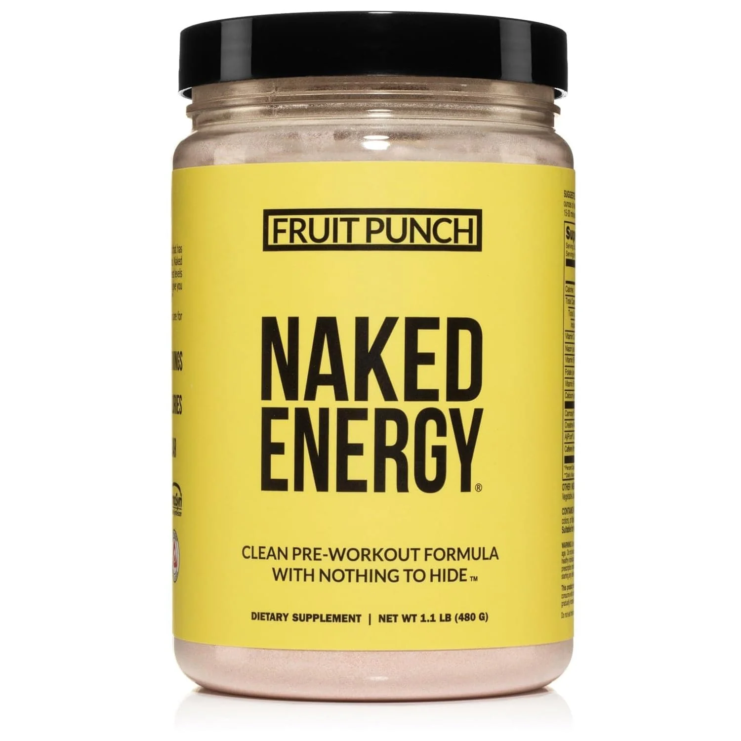 Naked (Naked Energy) – Pre Workout – Fruit Punch – 30 Servings – No Added Sweeteners - Canadian Distribution - Ships Free Within Canada on Orders Above CAD $199