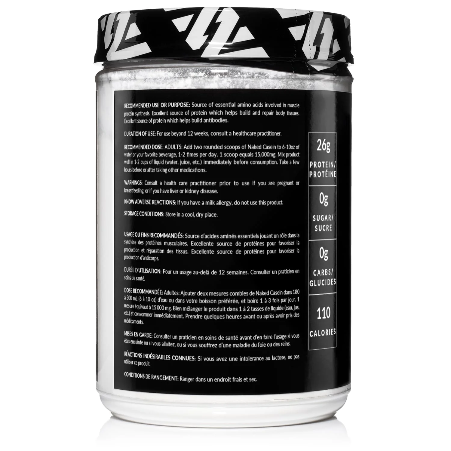 Naked Nutrition – Casein Protein – Unflavoured – 1lb – Micellar casein - Canadian Distribution - Ships Free Within Canada on Orders Above CAD $199 - Image 7