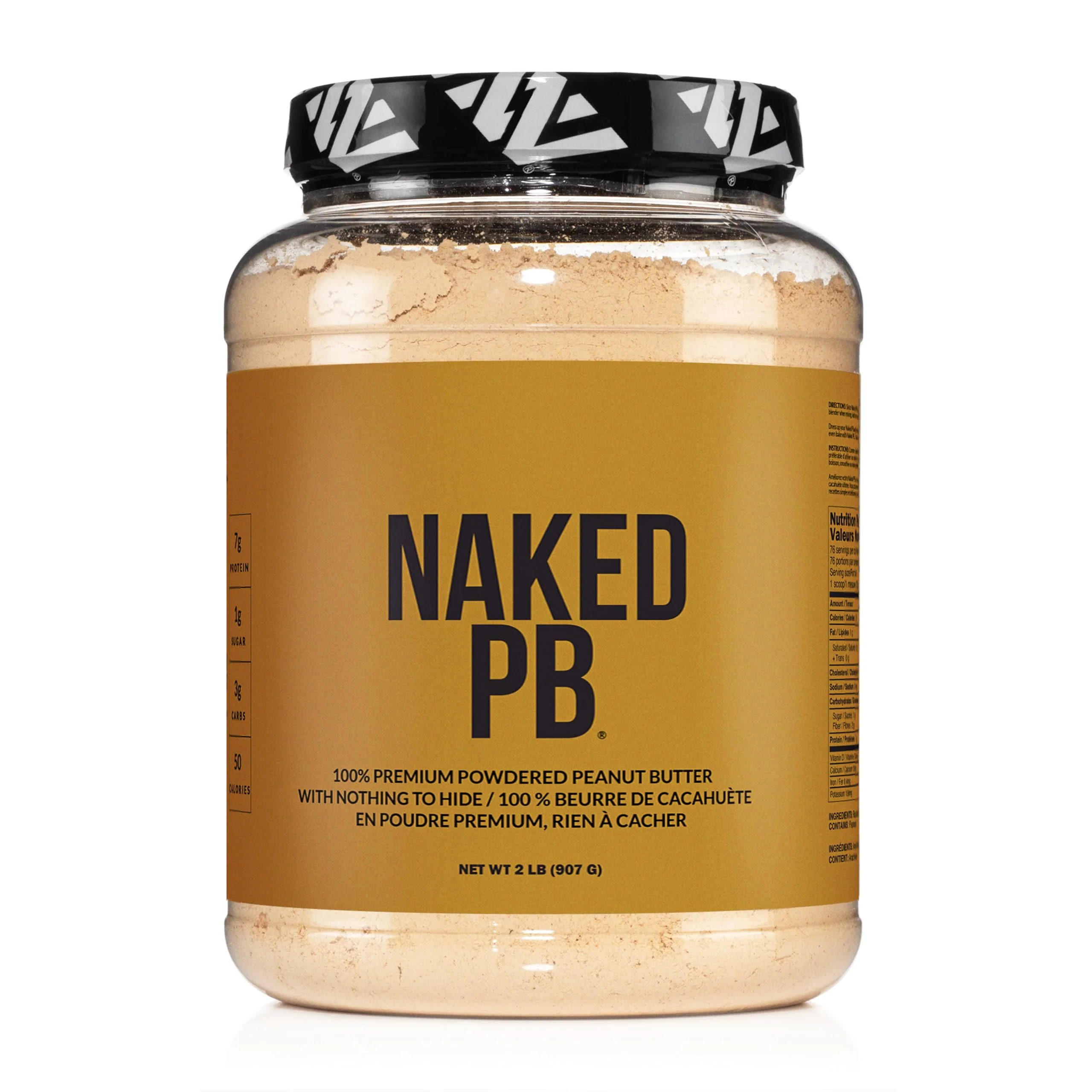 Naked PB – Powdered Peanut Butter – 2LB - Canadian Distribution - Ships Free Within Canada on Orders Above CAD $199