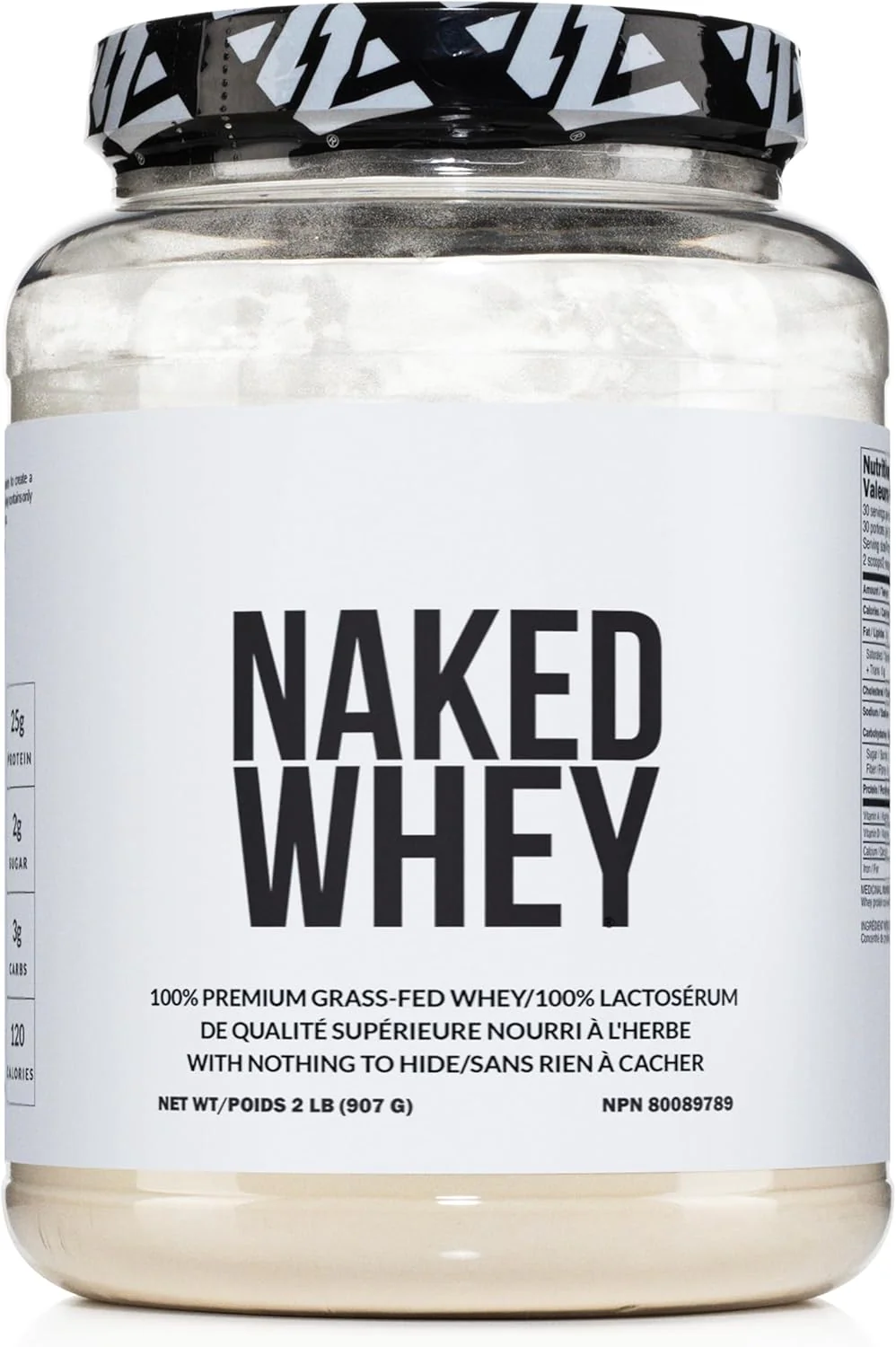 NAKED – Whey Protein Powder – Unflavored – 2 lb – Ships Free Within Canada on Orders Above CAD $199