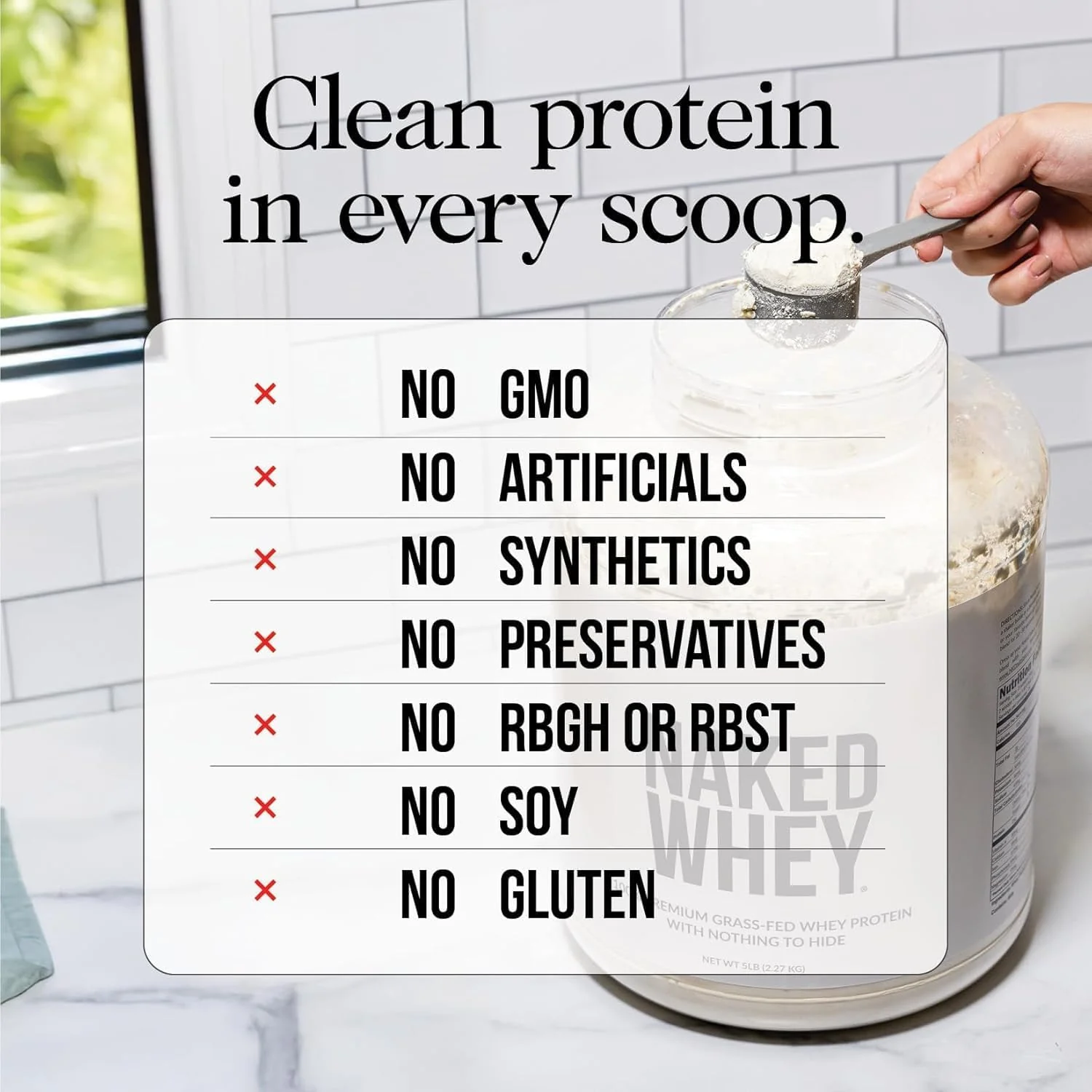 NAKED – Whey Protein Powder – Unflavored – 2 lb – Ships Free Within Canada on Orders Above CAD $199 - Image 5