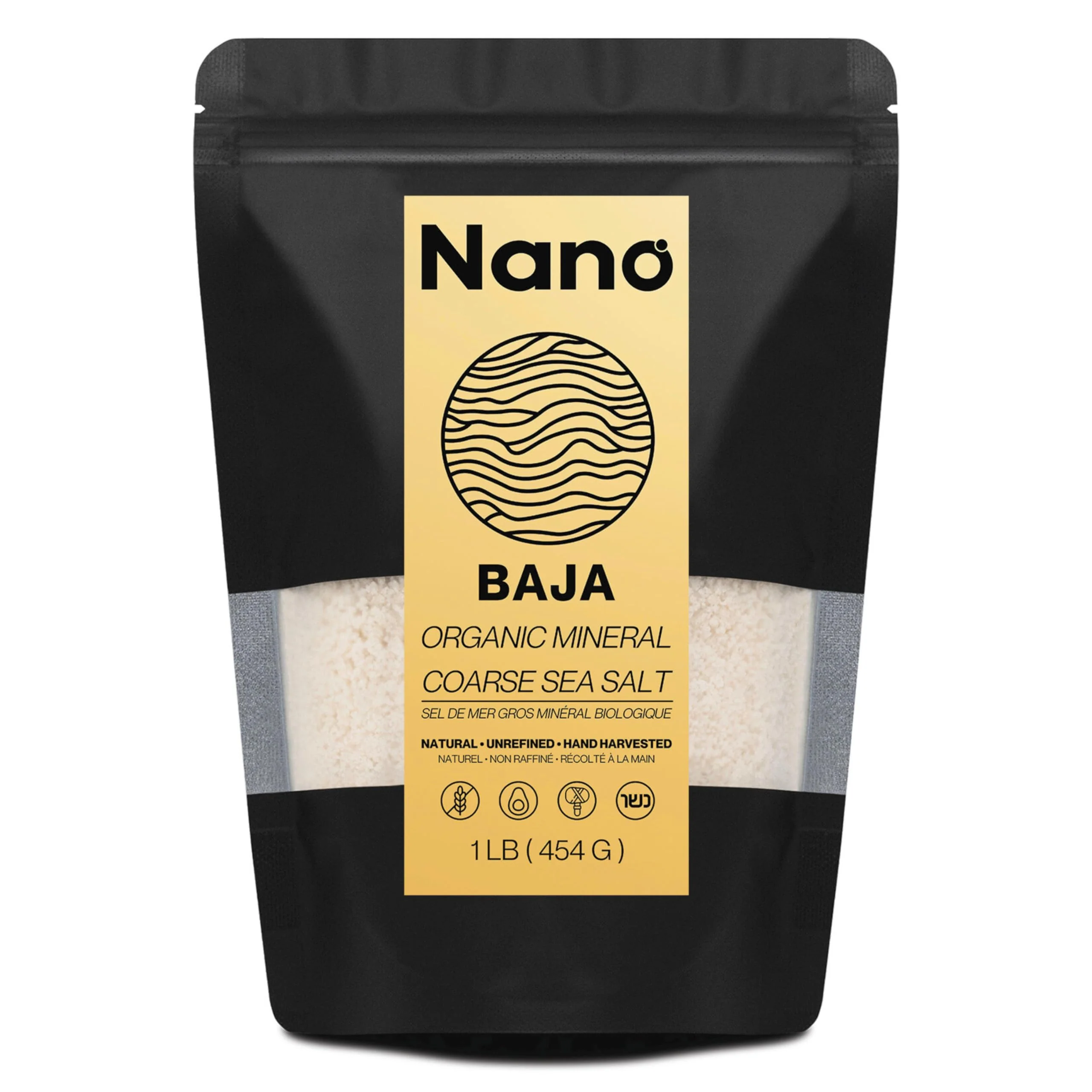 NANO – Baja Sea Salt Organic – 90 Minerals – 1 lb - Canadian Distribution - Ships Free Within Canada on Orders Above CAD $199