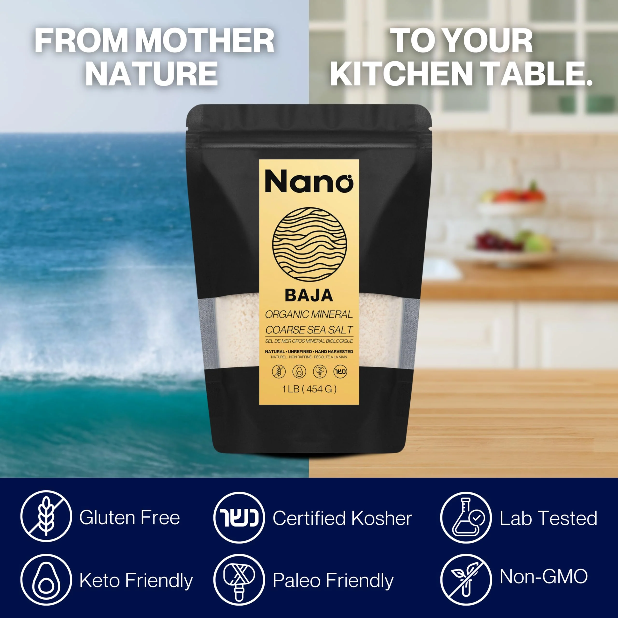 NANO – Baja Sea Salt Organic – 90 Minerals – 1 lb - Canadian Distribution - Ships Free Within Canada on Orders Above CAD $199 - Image 6