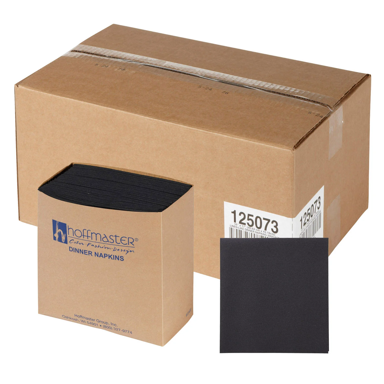 Napkin 16 x 17 Black Linen-Like - 4 x 75 count - Hoffmaster Food - Packaging and Accessories - Restaurant Supplies and Equipment - Canadian Distribution - Image 4