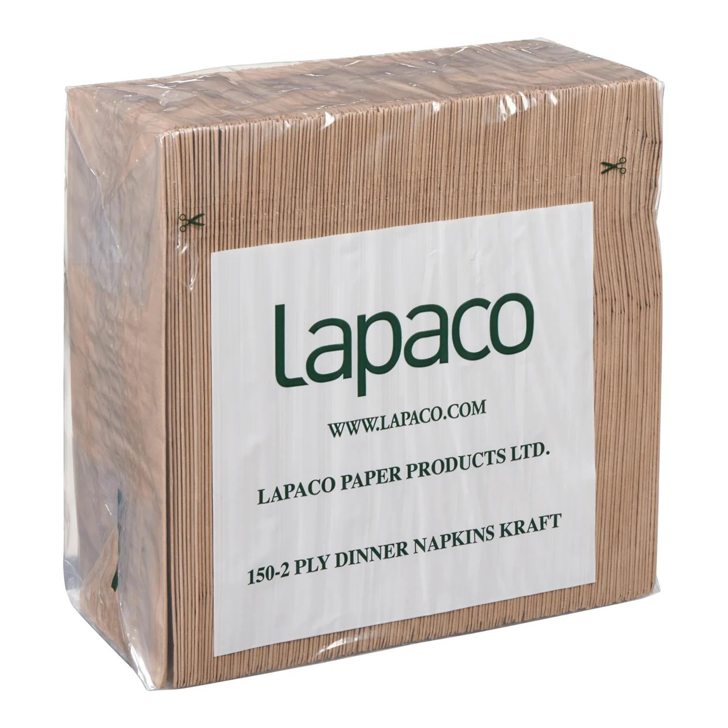 Napkin Dinner 2 Ply Kraft - 20 x 150 each - Lapaco - Packaging and Accessories - Restaurant Supplies and Equipment - Canadian Distribution - Image 2