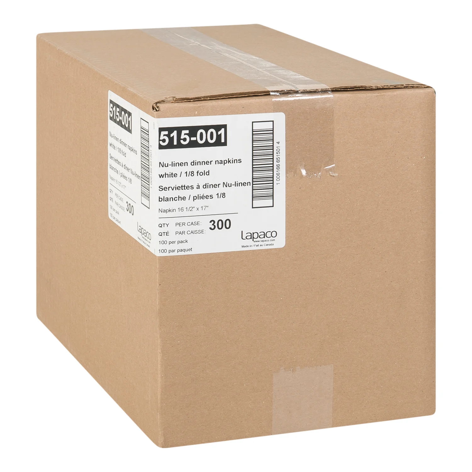 Napkin NuLinen 16.5 x 17 Dinner - 1 x 300 count - Lapaco - Packaging and Accessories - Restaurant Supplies and Equipment - Canadian Distribution - Image 3
