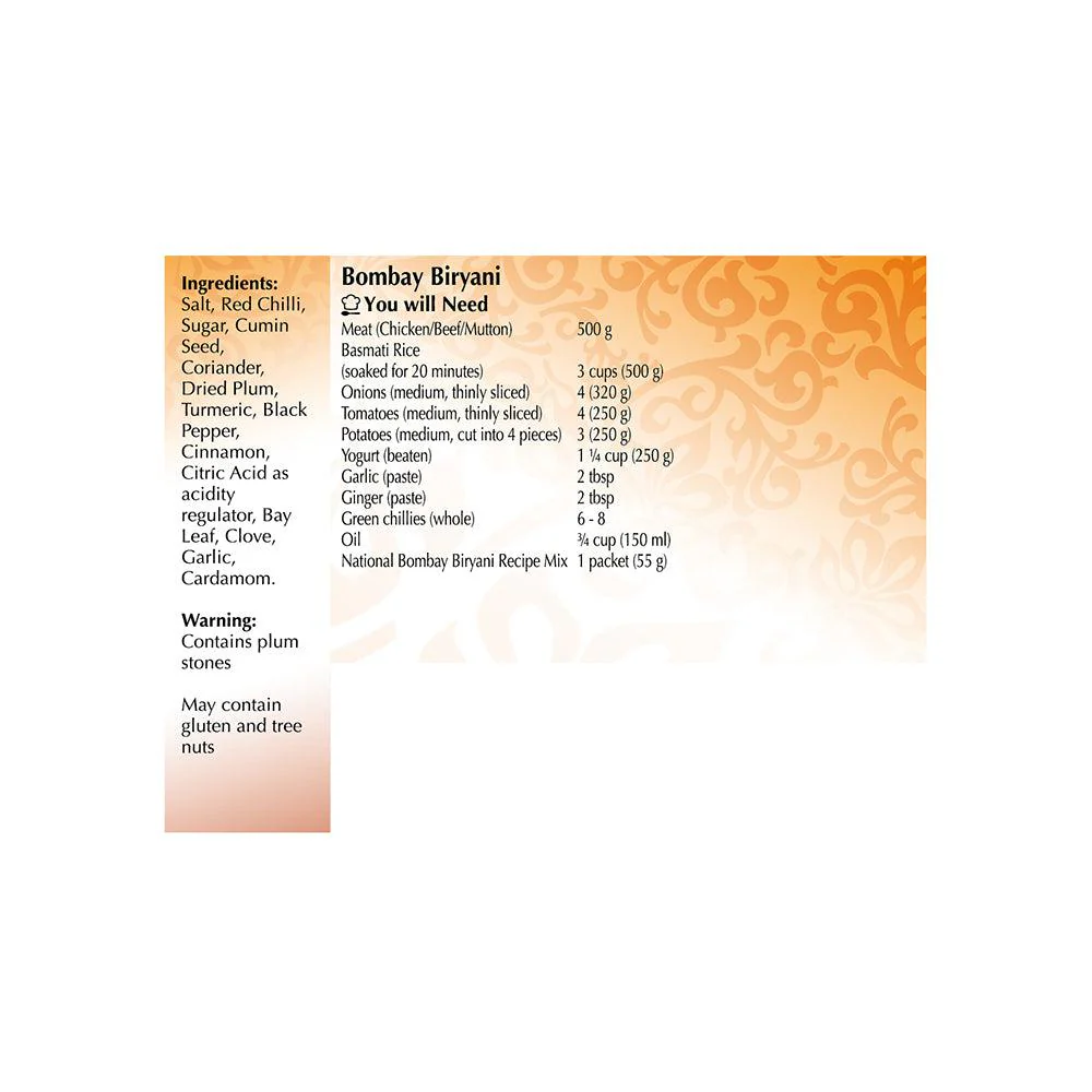 CLR - National - Bombay Biryani - Double Pack - Canadian Distribution - Ships Free Within Canada on Orders Above CAD $199 - Image 3
