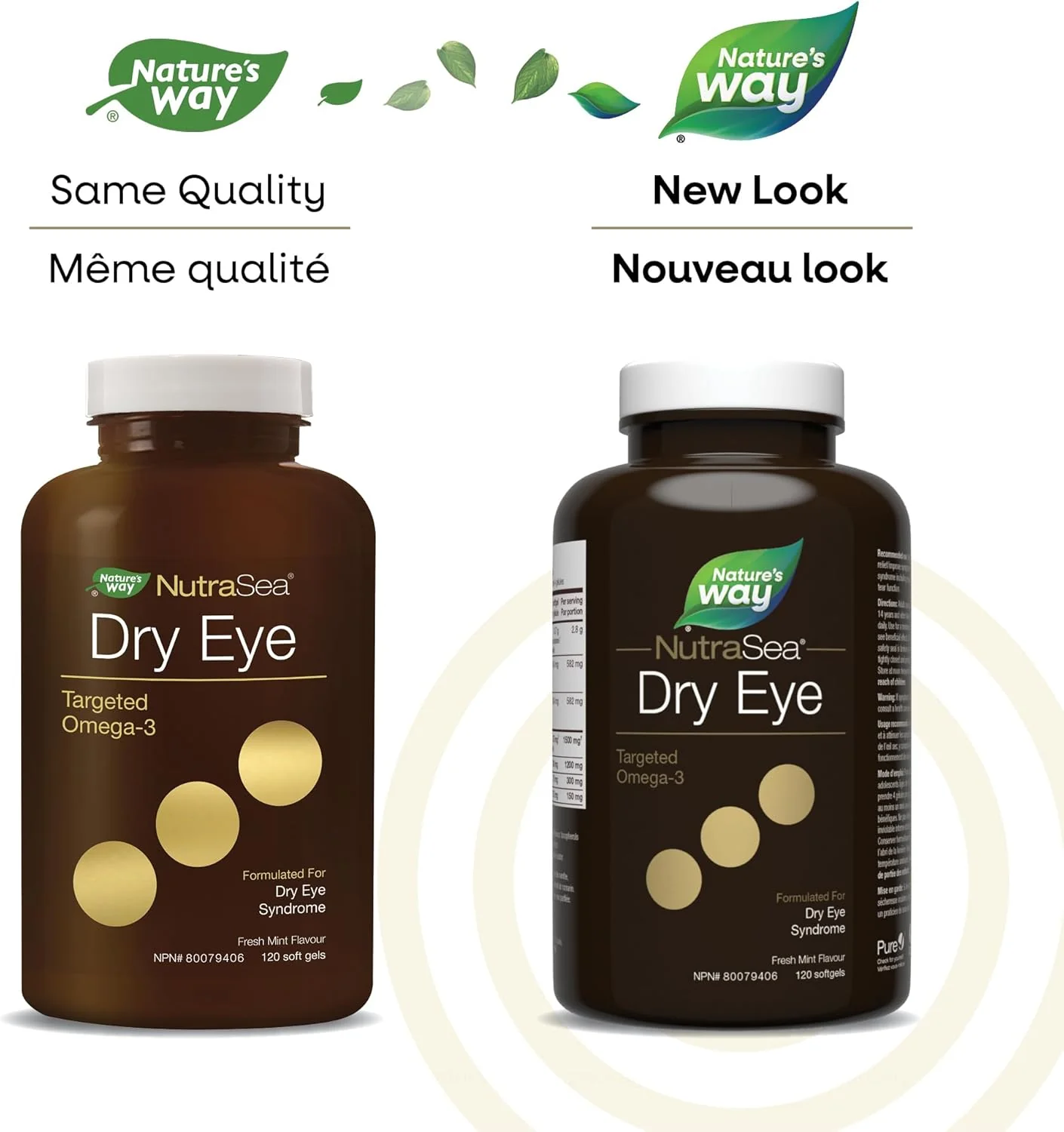 Nature’s Way – NutraSea Dry Eye Omega-3 – Fresh Mint – 120 Softgels – Ships Free Within Canada on Orders Above CAD $199 - Image 2