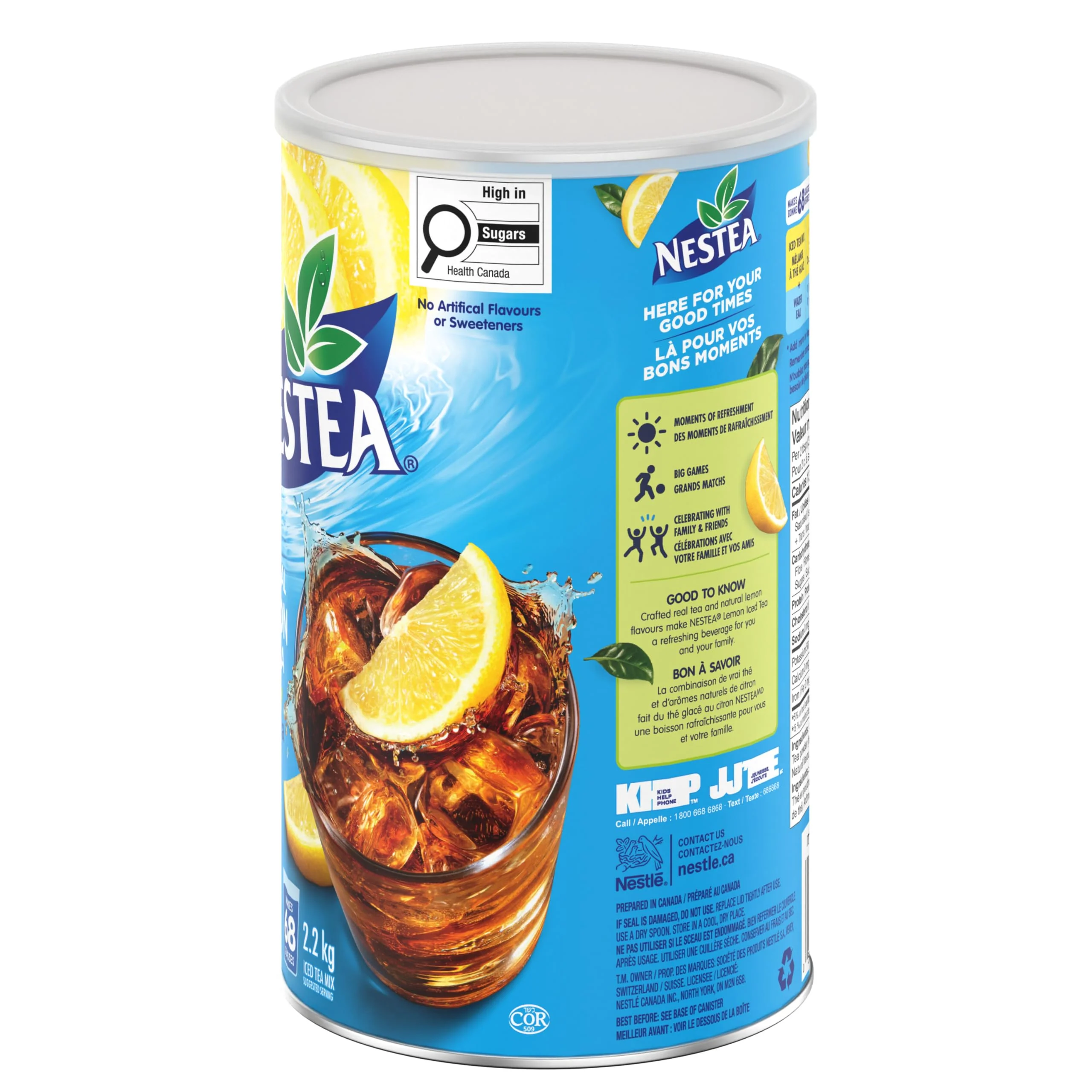 Original Lemon Iced Tea Canister, 2.2 Kg (packaging might vary) - NESTEA- Canadian Distribution - Image 2