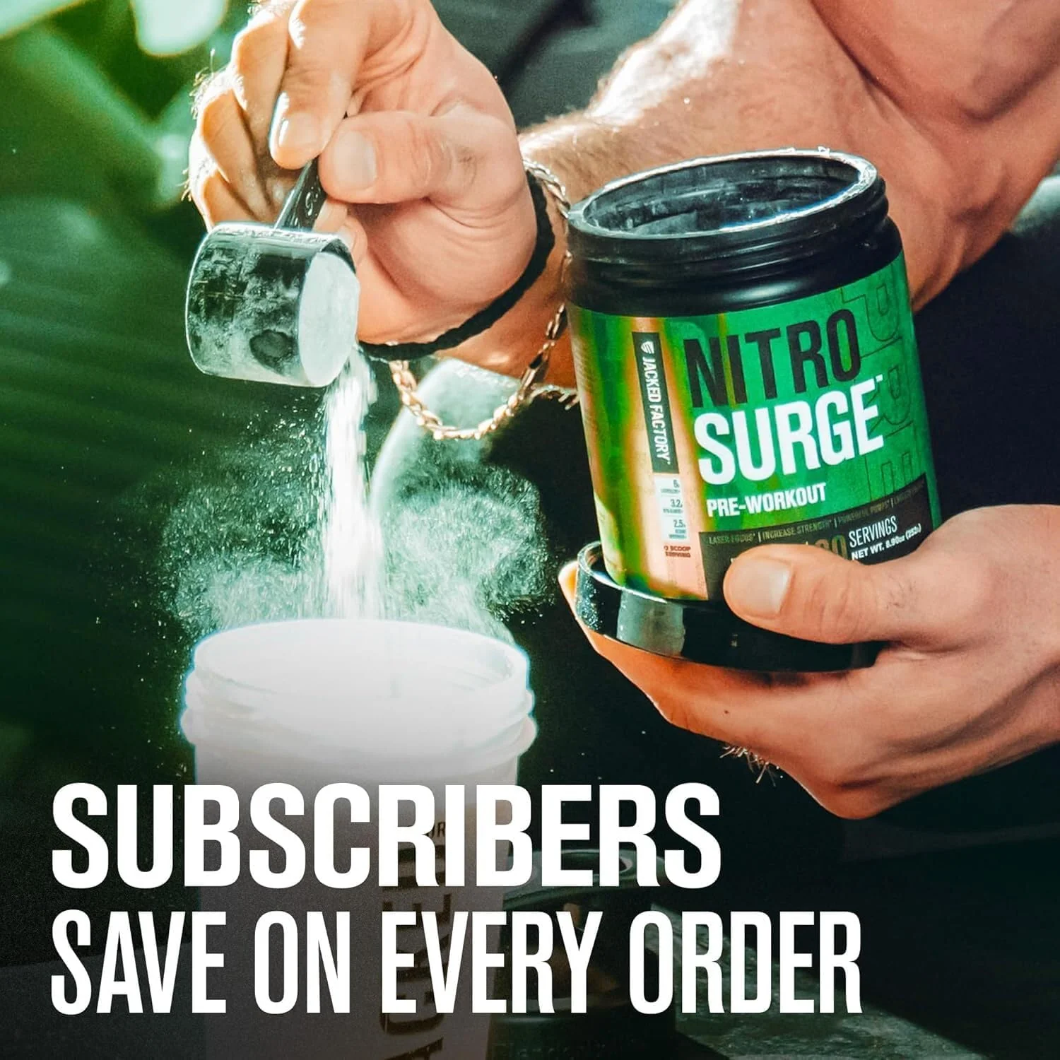 NITROSURGE – Pre Workout Powder – Sour Peach Rings – 30 Servings – Ships Free Within Canada on Orders Above CAD $199 - Image 5