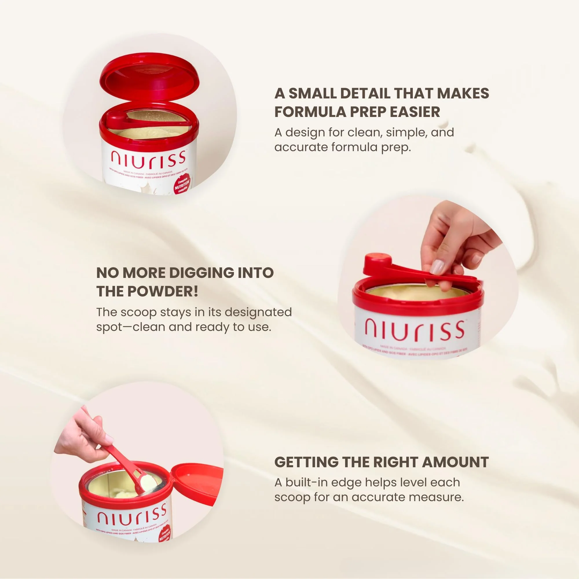 NIURISS - Infant Formula - Complete Nutrition - Canadian Milk - 0-12 months - 700g - Canadian Distribution - Ships Free Within Canada on Orders Above CAD $199 - Image 3