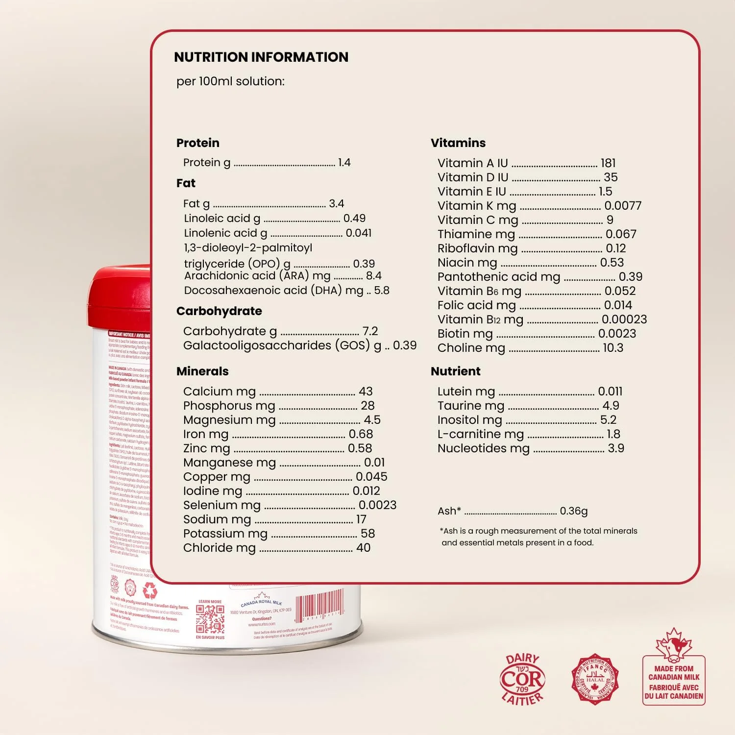 NIURISS - Infant Formula - Complete Nutrition - Canadian Milk - 0-12 months - 700g - Canadian Distribution - Ships Free Within Canada on Orders Above CAD $199 - Image 5