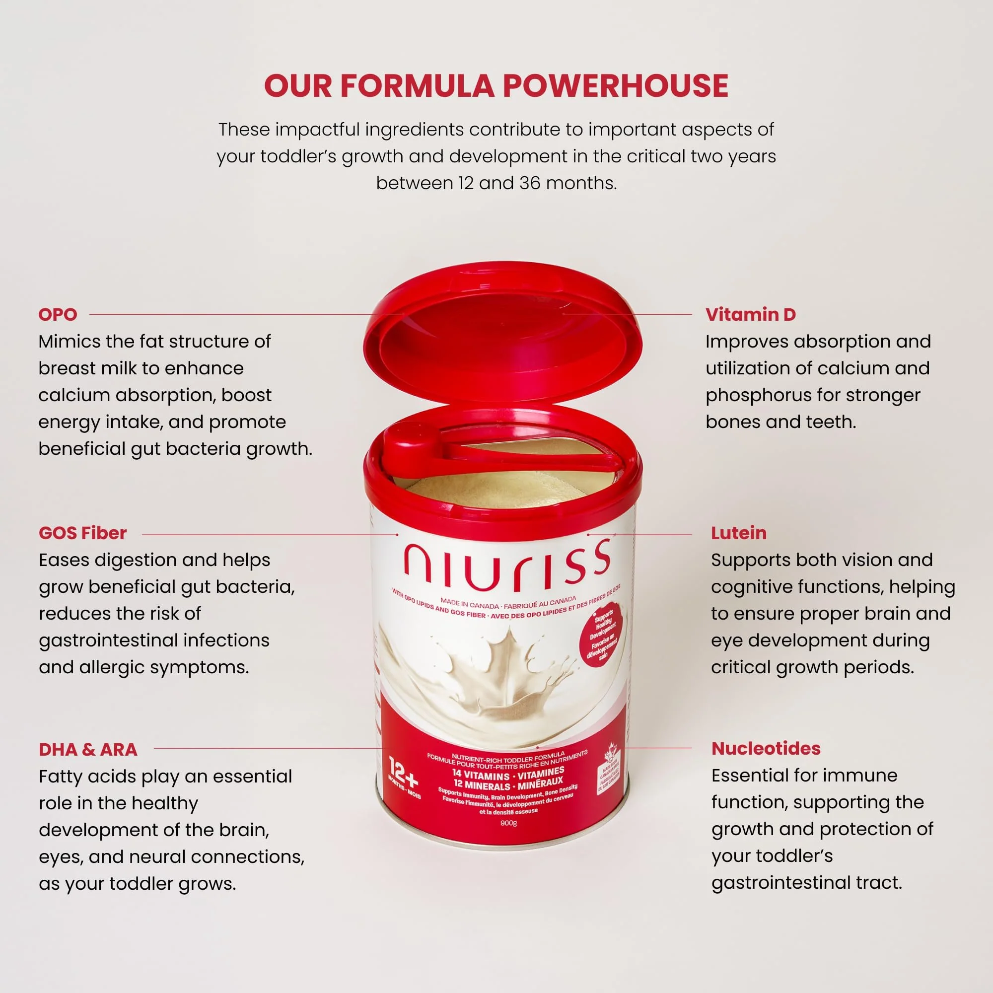 NIURISS – Toddler Formula – 27 Micronutrients – 900g – Kosher/Halal - Canadian Distribution - Ships Free Within Canada on Orders Above CAD $199 - Image 5