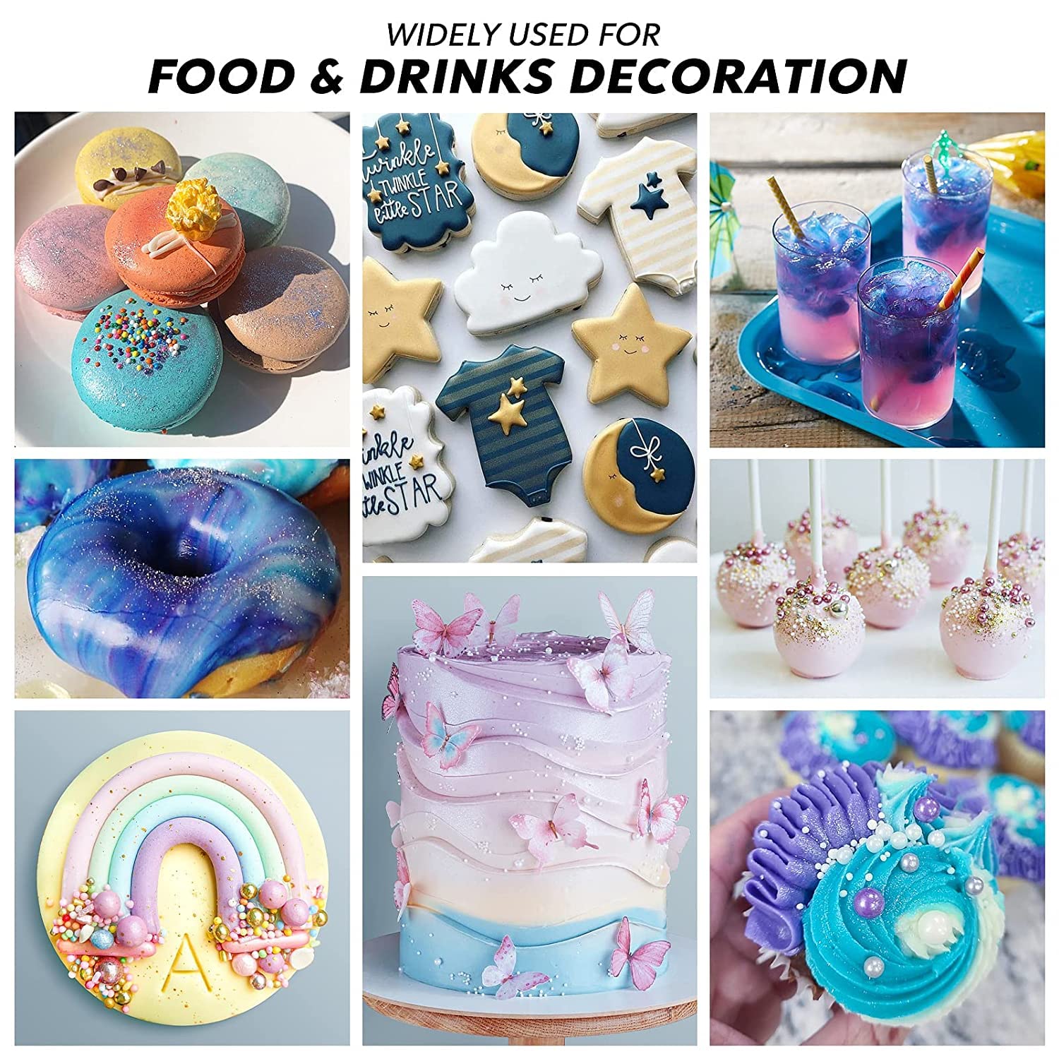 Nomeca – Edible Glitter – 10 Colours – 5g Each – Food grade shimmer - Canadian Distribution - Ships Free Within Canada on Orders Above CAD $199 - Image 5