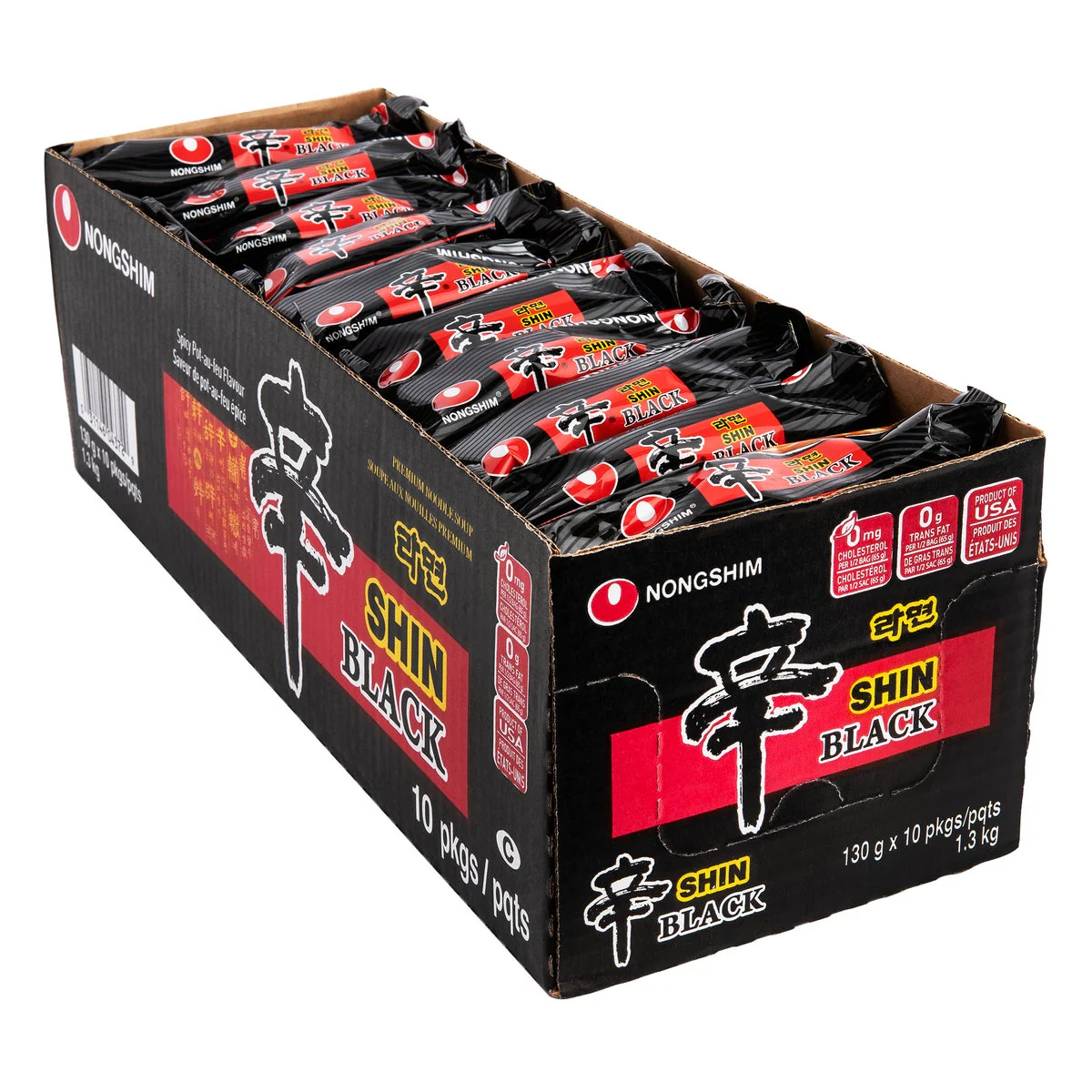 Nongshim Shin Black Noodle Soup - 40 × 130 g - Grocery and Food Items - Canadian Distribution - Ships Free Within Canada on Orders Above CAD $199 - Image 2
