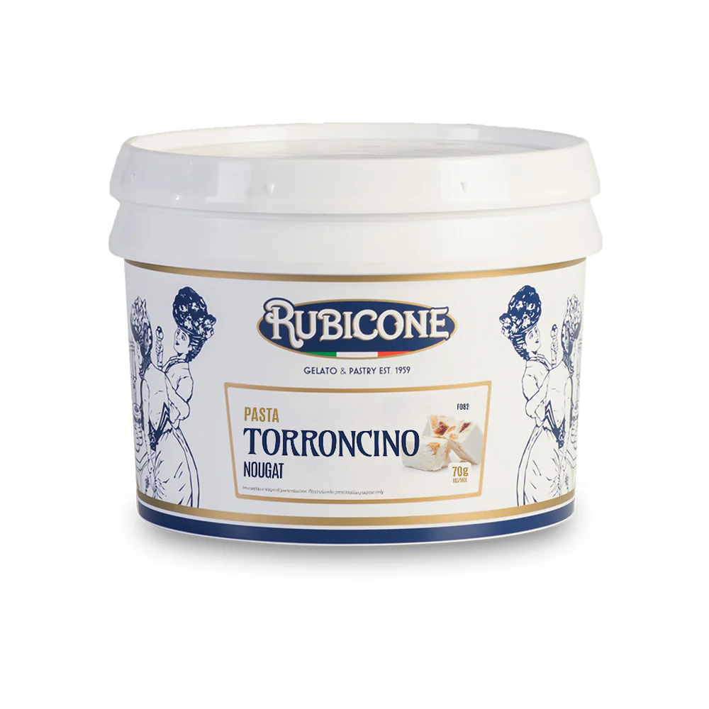 "PRE-ORDER" Nougat (Torroncino) Paste - Classic Gelato Pastes - Case of 2 x 4 KG Buckets - Rubicone Canada - Ships Free Within Canada on Orders Above CAD $199