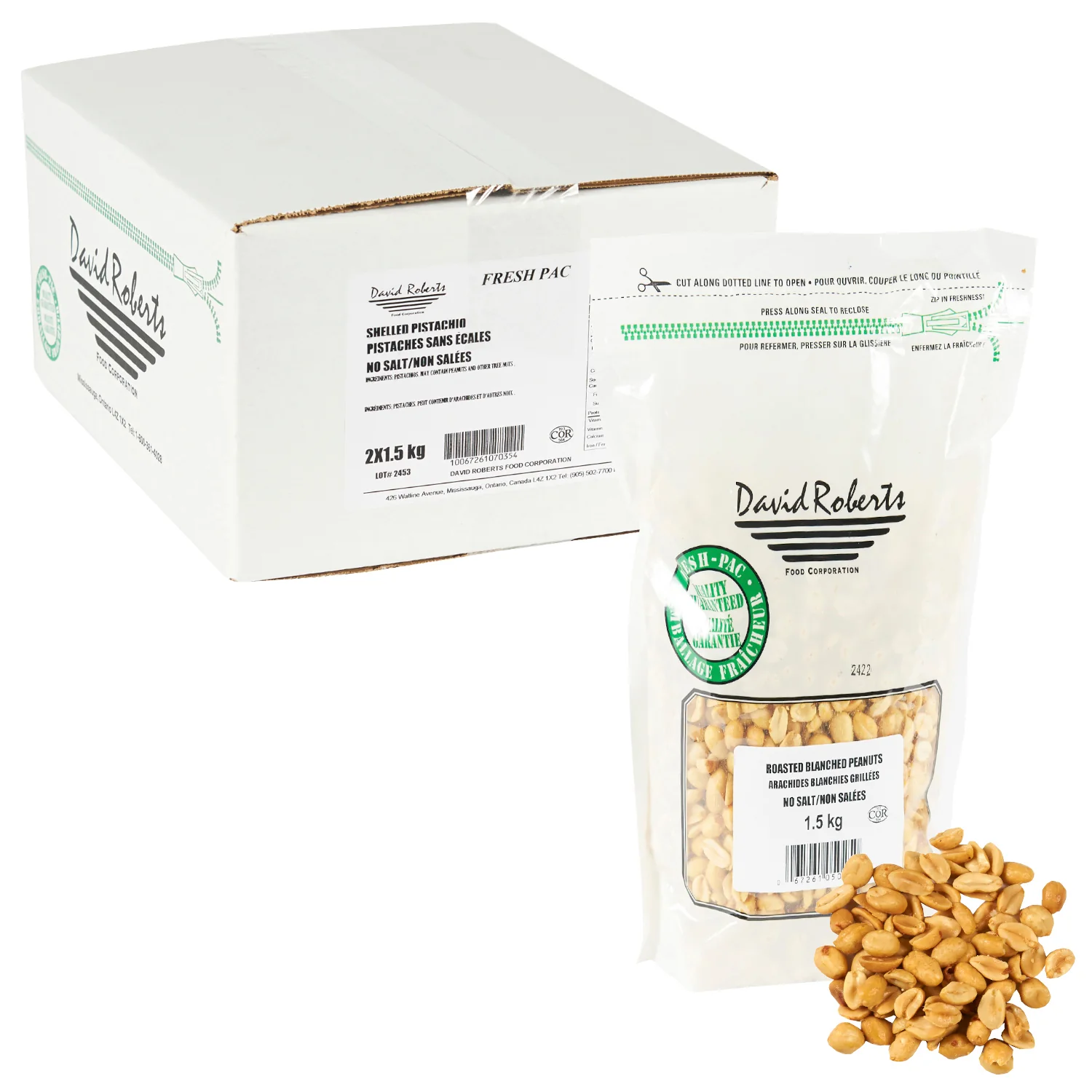 Nut Pistachio Shelled - 2 x 1.5 kg - David Roberts - Restaurant and Foodservice Ingredients - Canadian Distribution - Ships Free Within Canada on Orders Above CAD $199 - Image 2