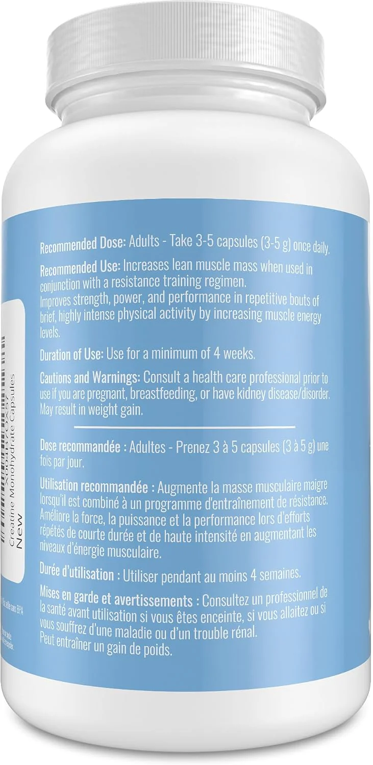 Nutritionn – Creatine Monohydrate Capsules – 1000 mg x 150 Pills - Image 6