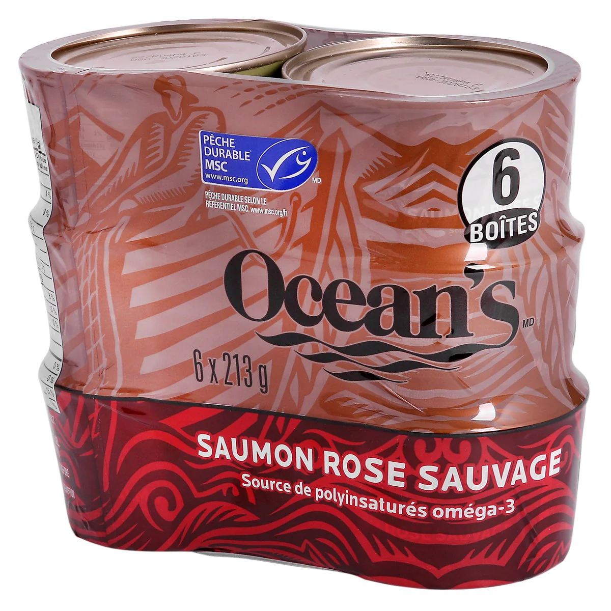 Ocean’s Wild Pink Salmon - 24 × 213 g - Grocery and Food Items - Canadian Distribution - Ships Free Within Canada on Orders Above CAD $199