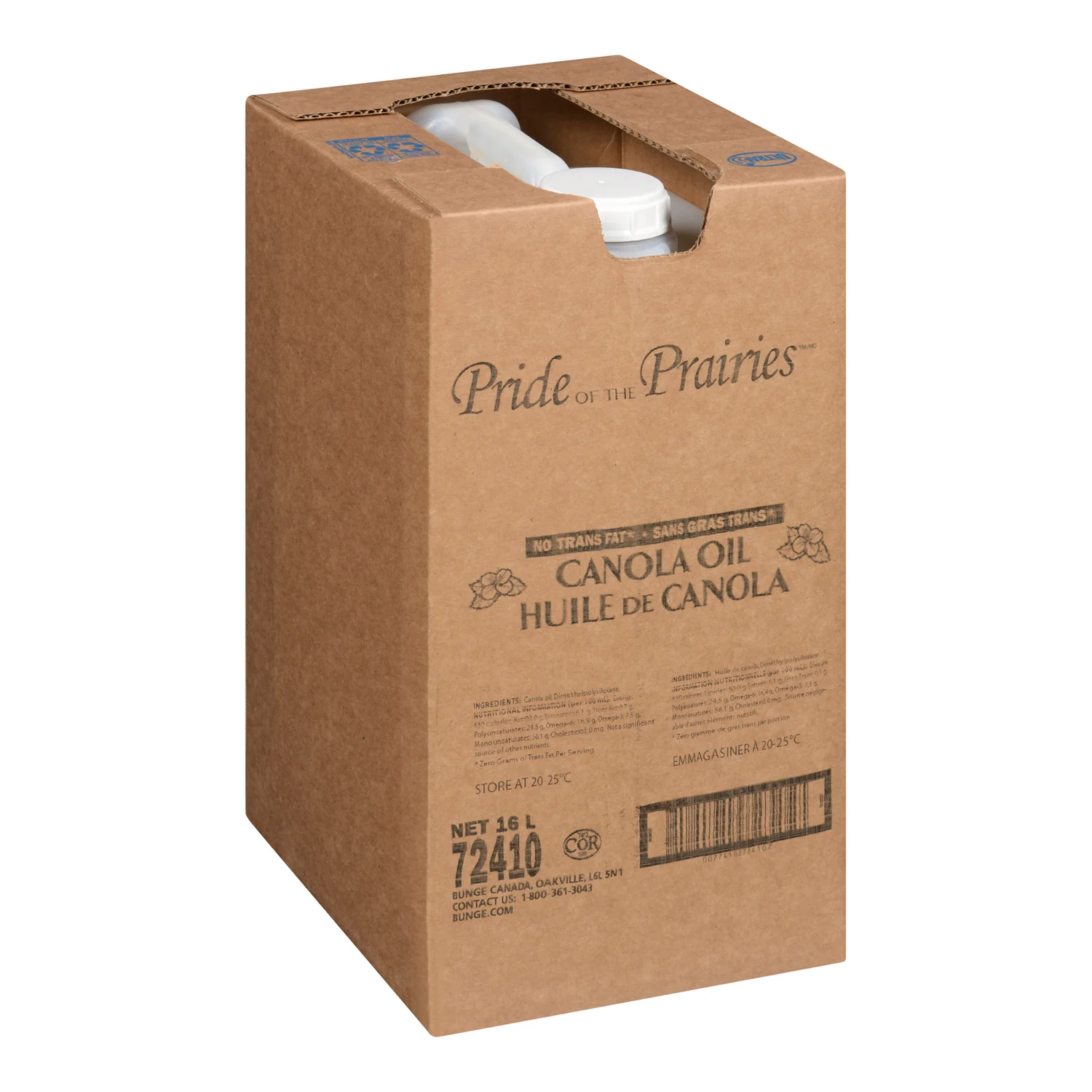 Oil Canola - 1 x 16 L - Prdotp - Restaurant and Foodservice Ingredients - Canadian Distribution - Ships Free Within Canada on Orders Above CAD $199 - Image 2