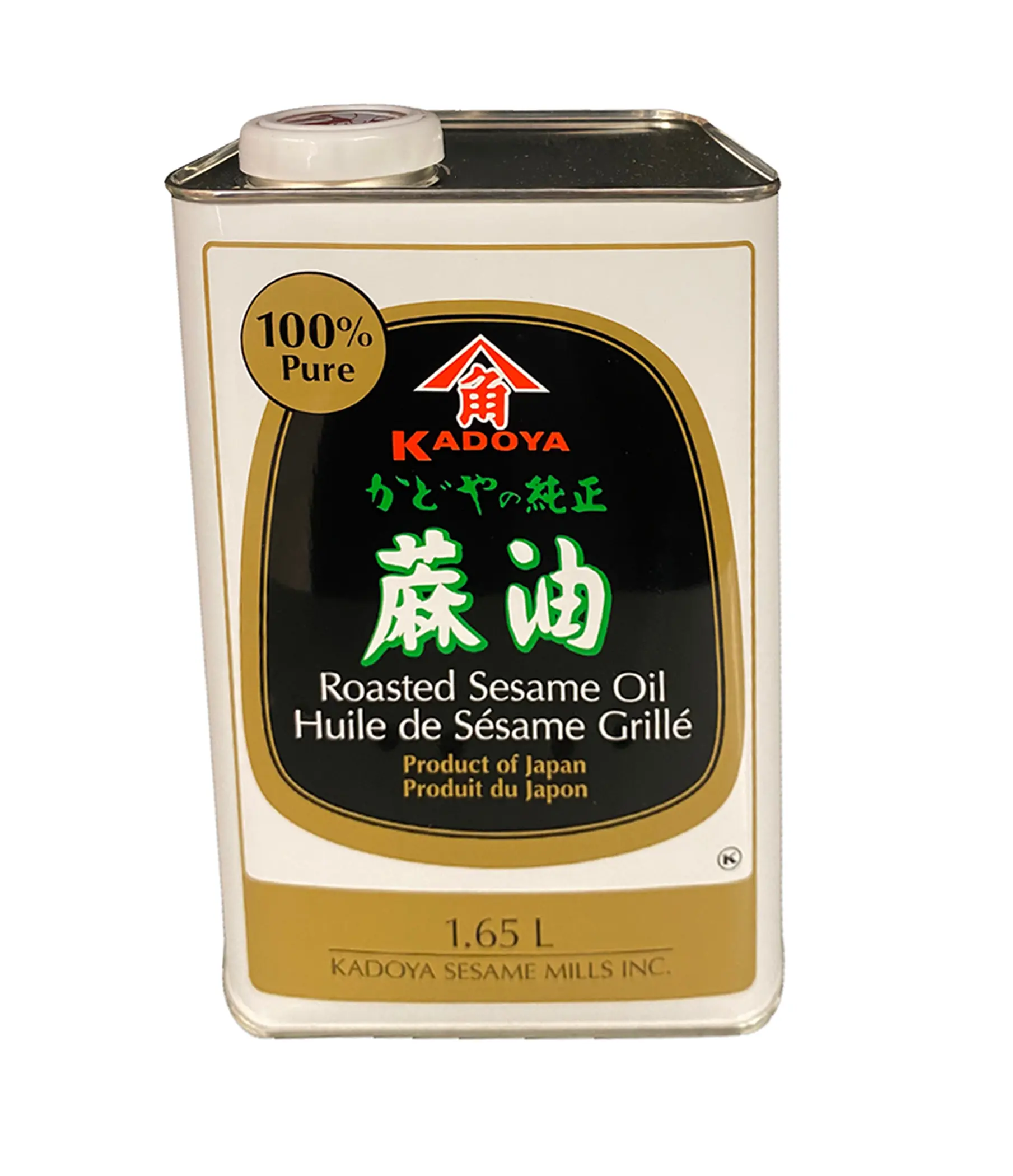 Oil Sesame Pure - 10 x 1.65 L (Case = 1 x 1.65 L) - Kadoya - Restaurant and Foodservice Ingredients - Canadian Distribution - Ships Free Within Canada on Orders Above CAD $199