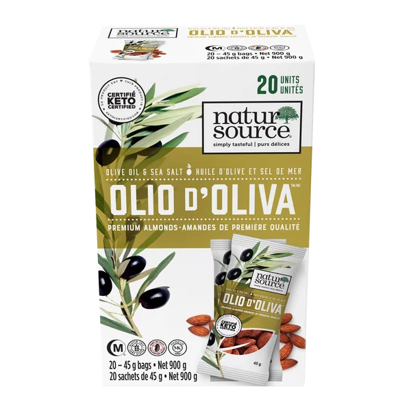 Olio D'oliva - 80 × 45 g - Natur Source - Canadian Distribution - Ships Free Within Canada on Orders Above CAD $199