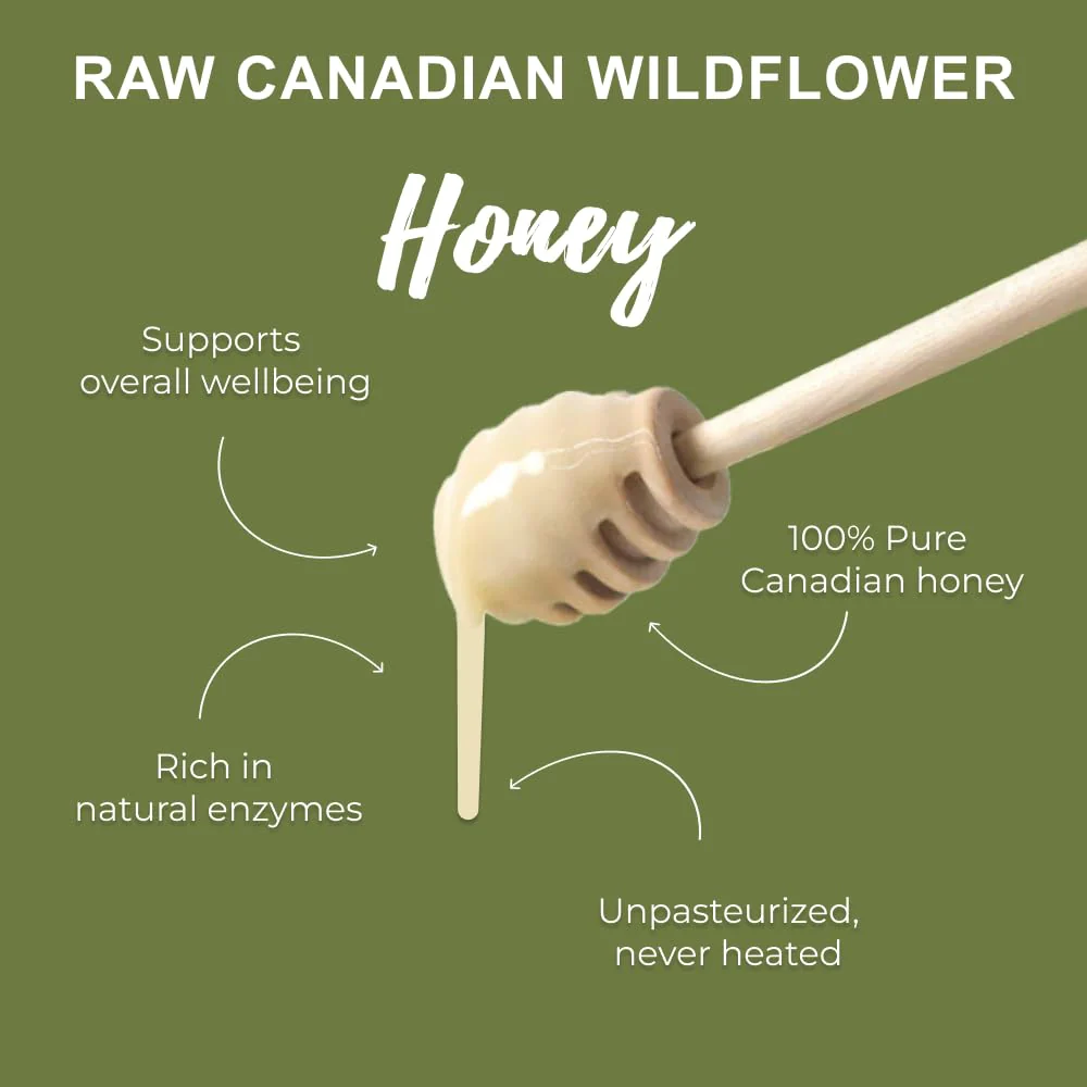 ONEROOT – Raw Wildflower Honey – Creamed Canadian Honey – 1kg - Canadian Distribution - Ships Free Within Canada on Orders Above CAD $199 - Image 5