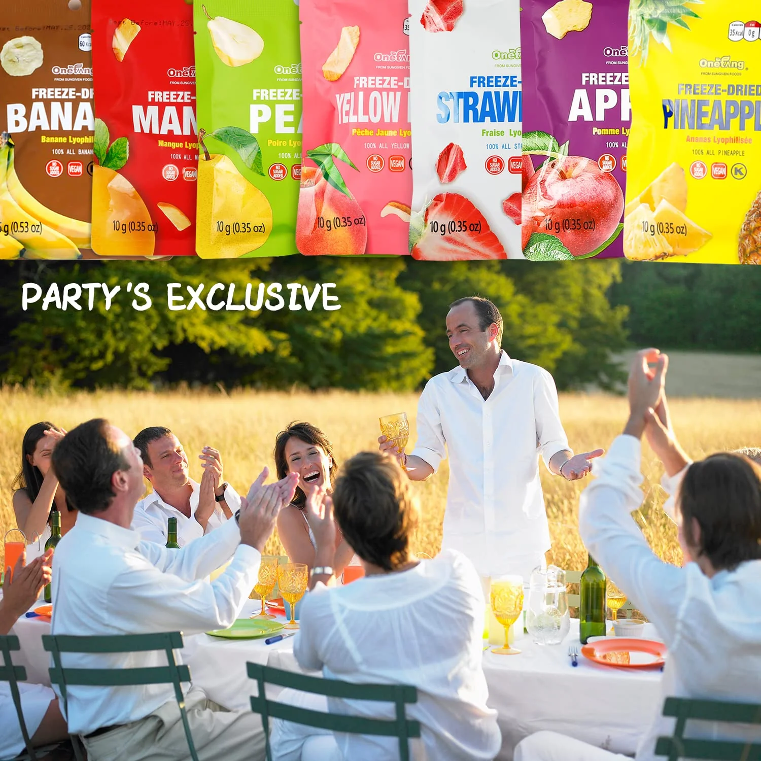 ONETANG – Freeze-Dried Mixed Fruit – 130g (12 Packs) - Canadian Distribution - Ships Free Within Canada on Orders Above CAD $199 - Image 5
