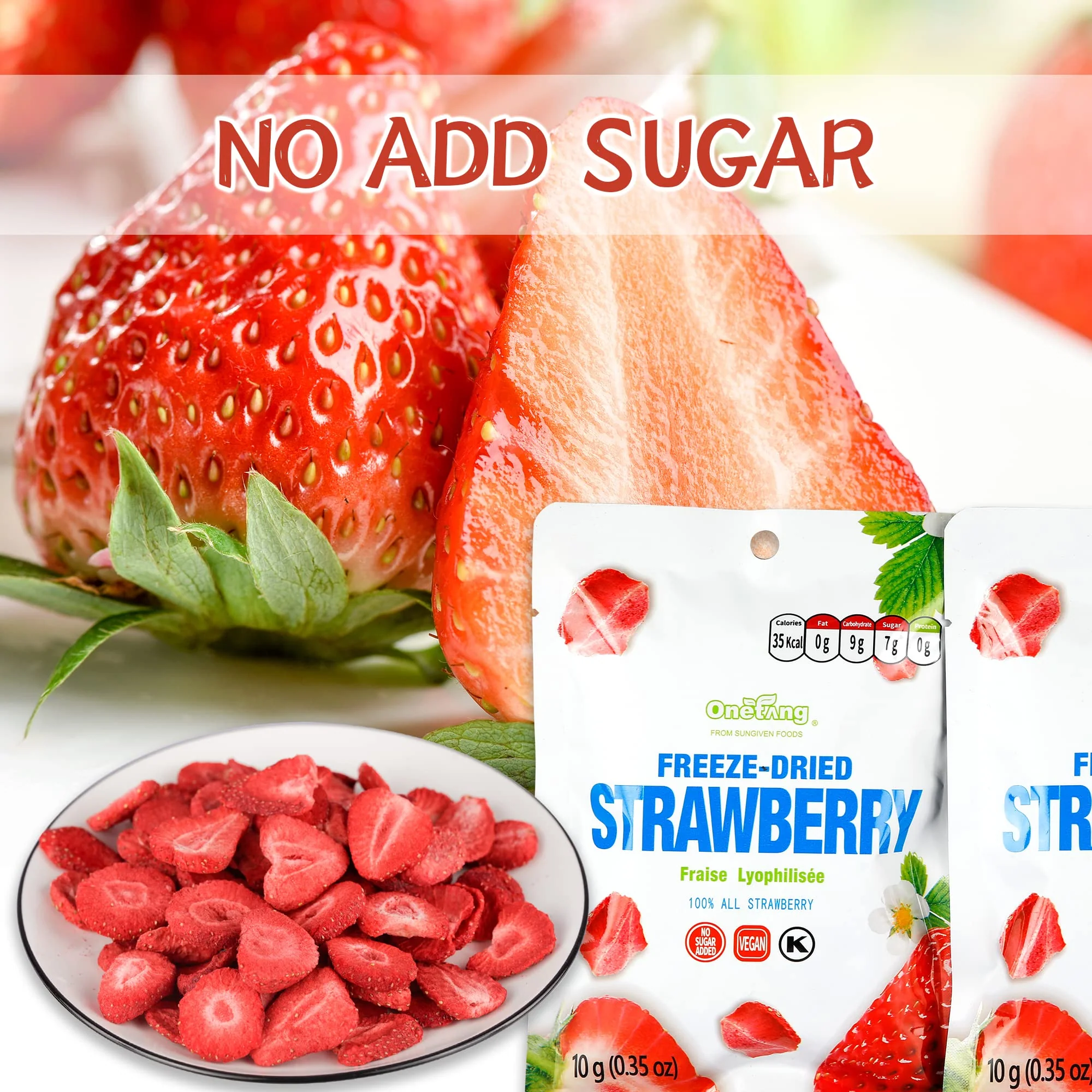 ONETANG – Freeze-Dried Strawberries – 10 Single-Serve Packs - Canadian Distribution - Ships Free Within Canada on Orders Above CAD $199 - Image 7