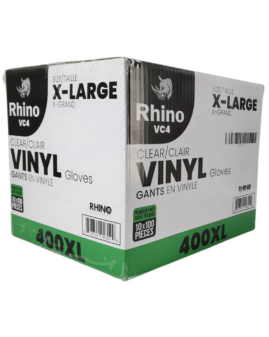 Rhino - VC4 - Clear Vinyl Gloves - Extra Large - 400XL - Image 4