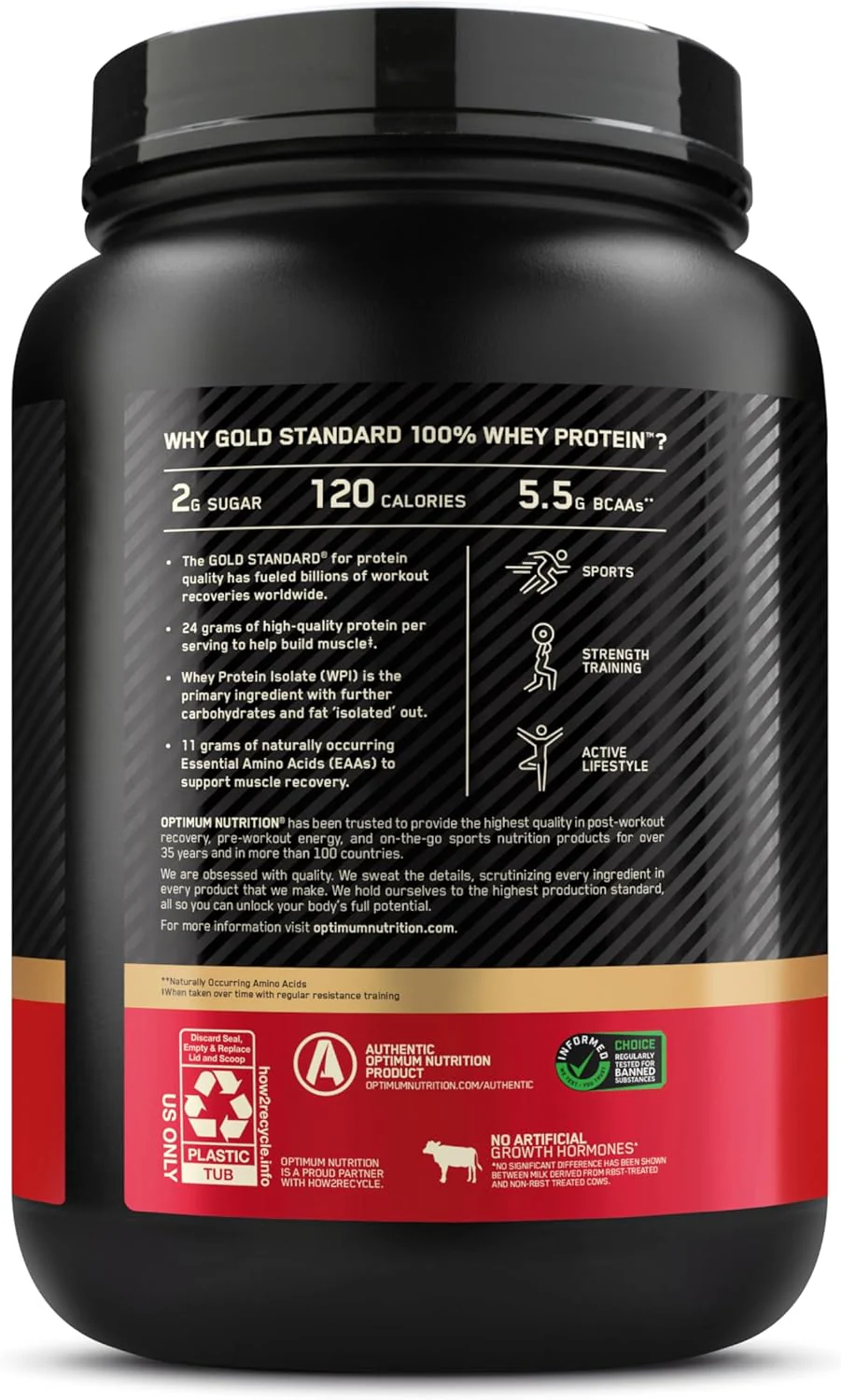 Optimum Nutrition – Gold Standard Whey Protein – Double Rich Chocolate – 5 lb – Ships Free Within Canada on Orders Above CAD $199 - Image 12