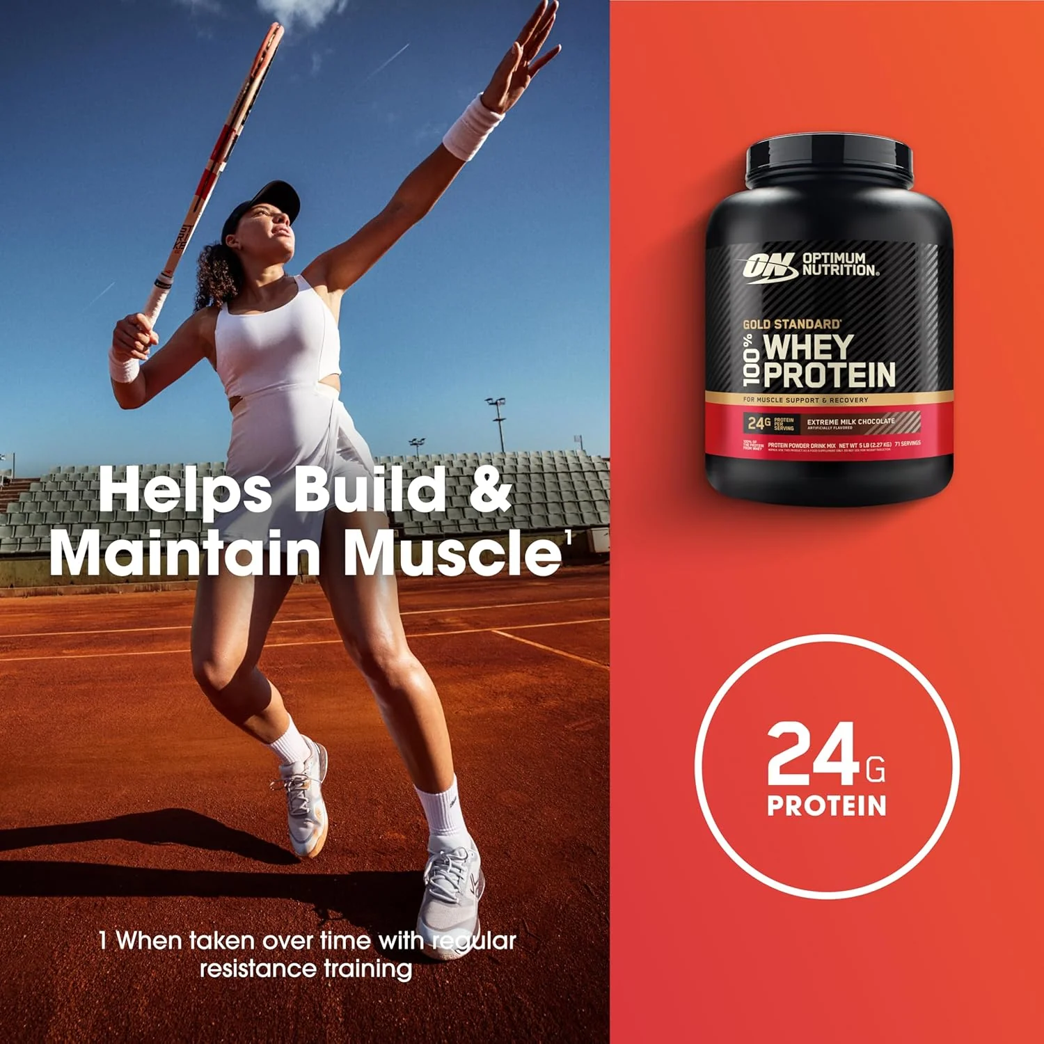 Optimum Nutrition – Gold Standard Whey Protein – Milk Chocolate – 2.27 kg, 70 Servings – Ships Free Within Canada on Orders Above CAD $199 - Image 6