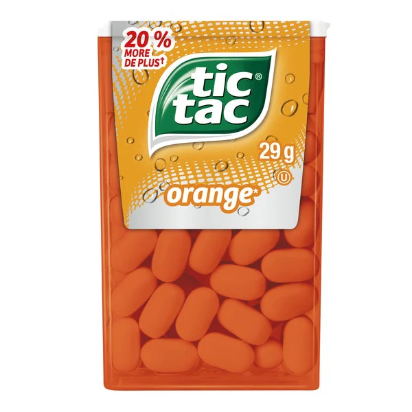 Orange - 48 × 29 g - Tic Tac - Canadian Distribution - Ships Free Within Canada on Orders Above CAD $199