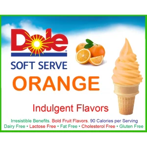 Dole Orange Soft Serve Mix  - 4.4 Lbs. Bag - Case (4 X 4.4lb Bags) - Canadian Distribution - Ships Free Within Canada on Orders Above CAD $199 - Image 5