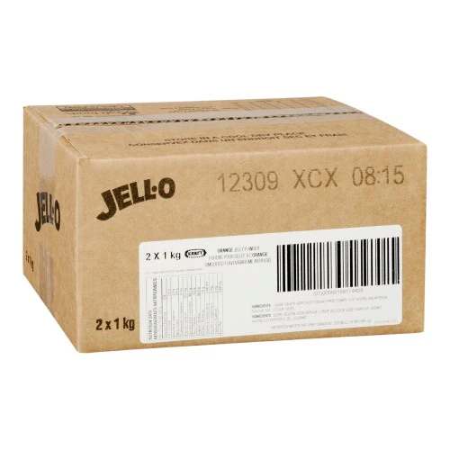 Orange - JELL-O Gelatin - Jelly Powder - Dessert Mix - 2 x 1kg/Case - Ships Free Within Canada on Orders Above CAD $199 - Image 2