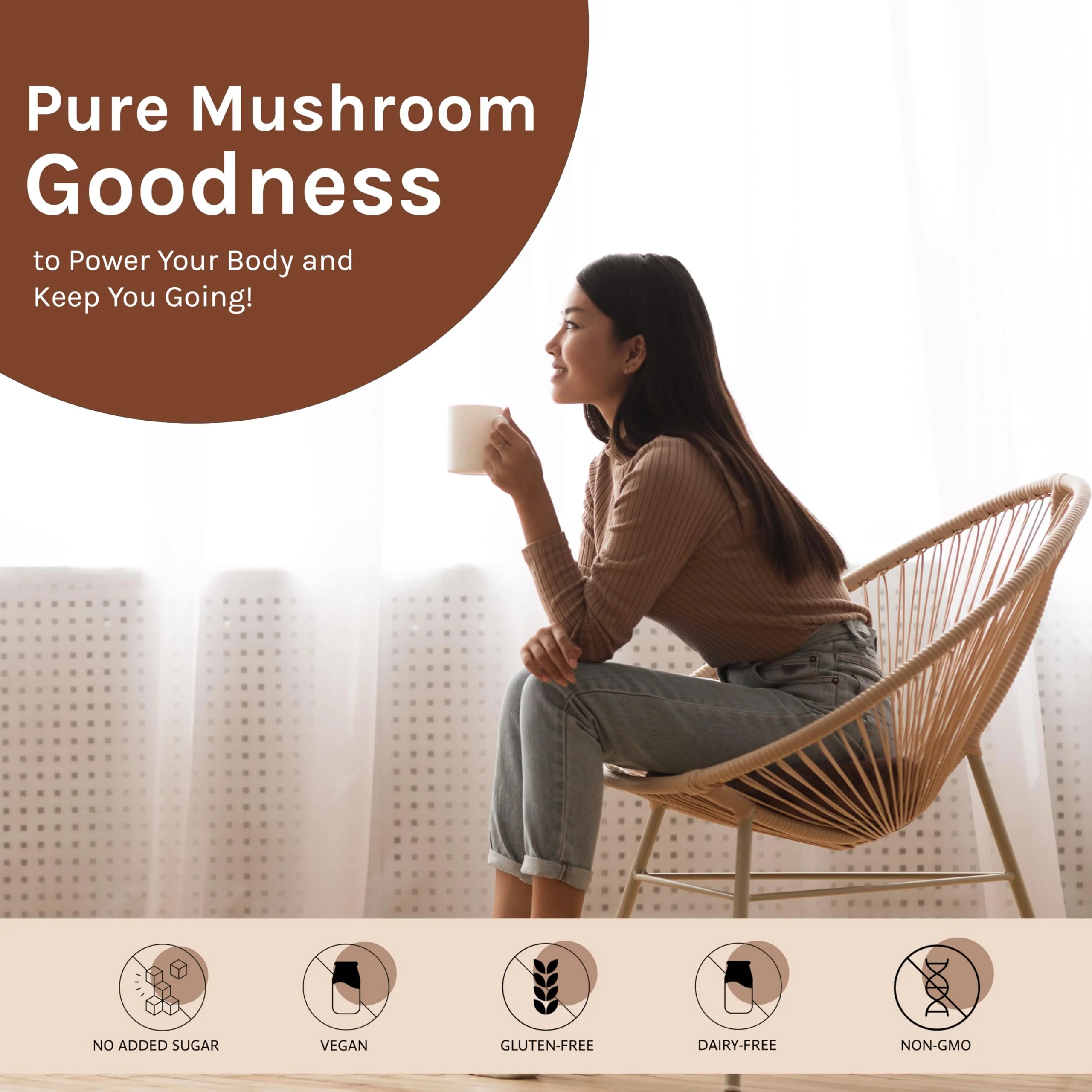 Organic Traditions – Focus Fuel Mushroom Coffee – Instant Blend – 280g - Canadian Distribution - Ships Free Within Canada on Orders Above CAD $199 - Image 2
