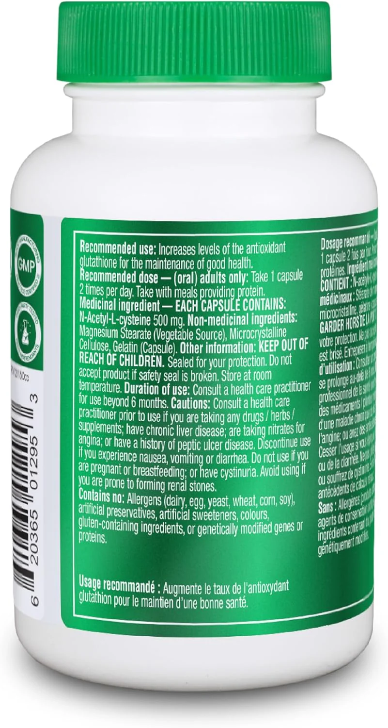 Organika – NAC – 500 mg – 90 Capsules - Image 6